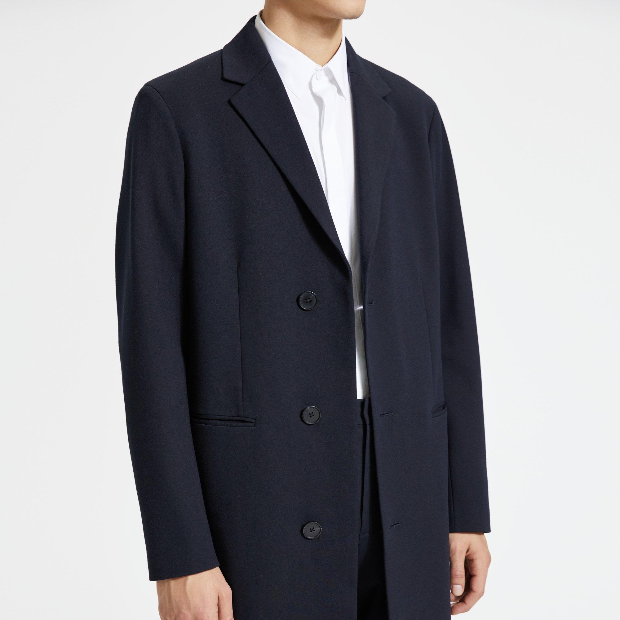 Bi-Color Ponte Coat