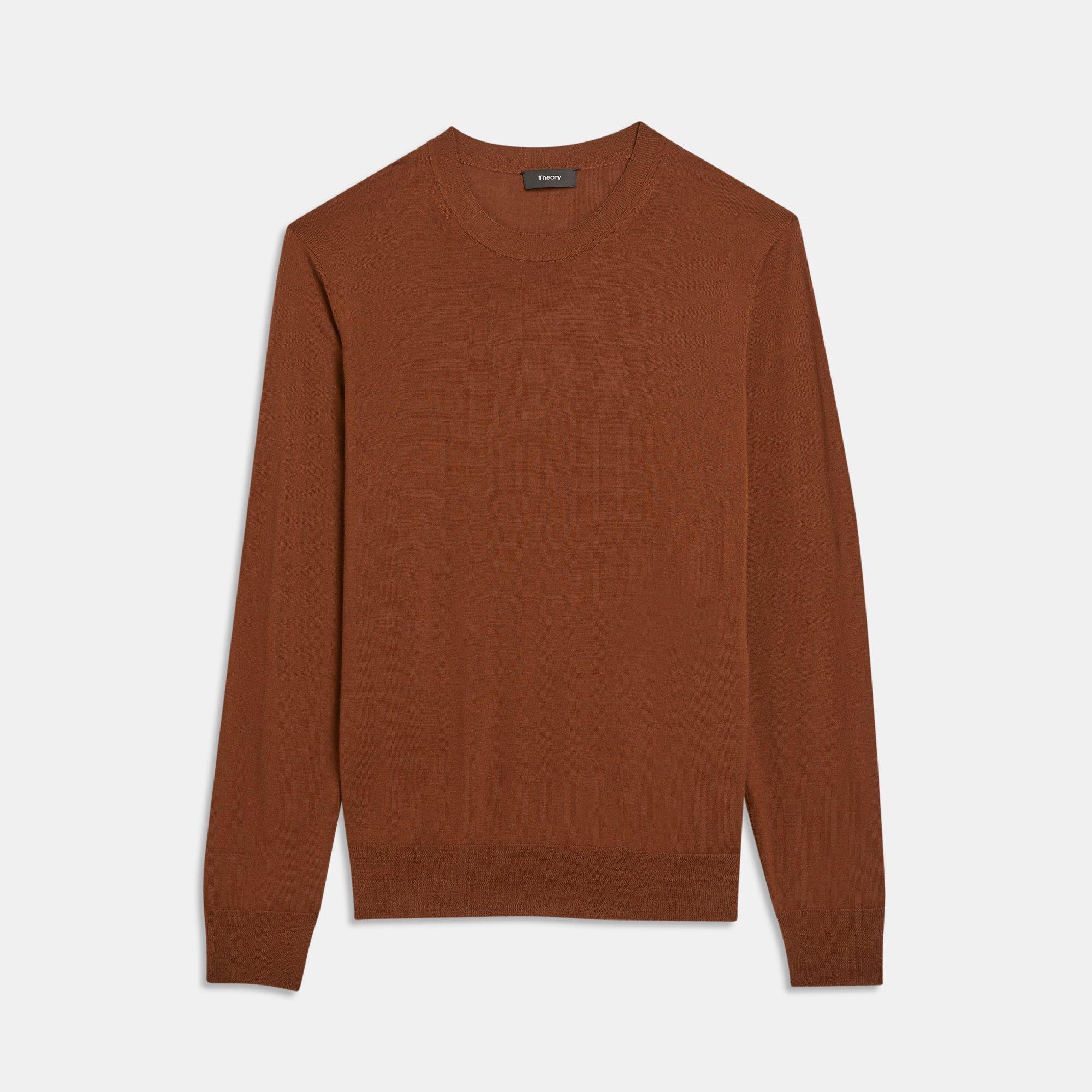 Theory Men's Crew Neck Sweater Orange store