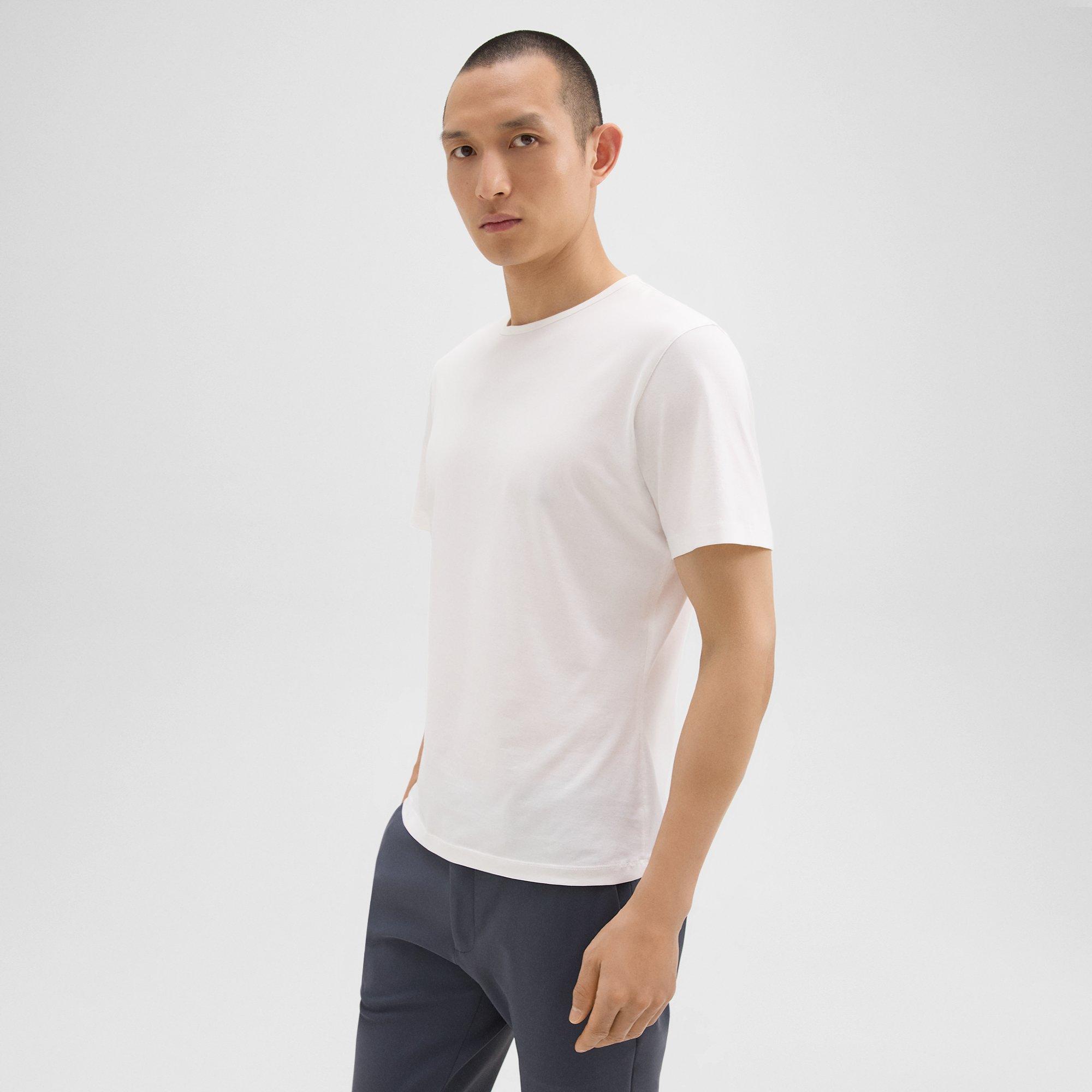 Luxe Cotton Jersey Precise Tee | Theory