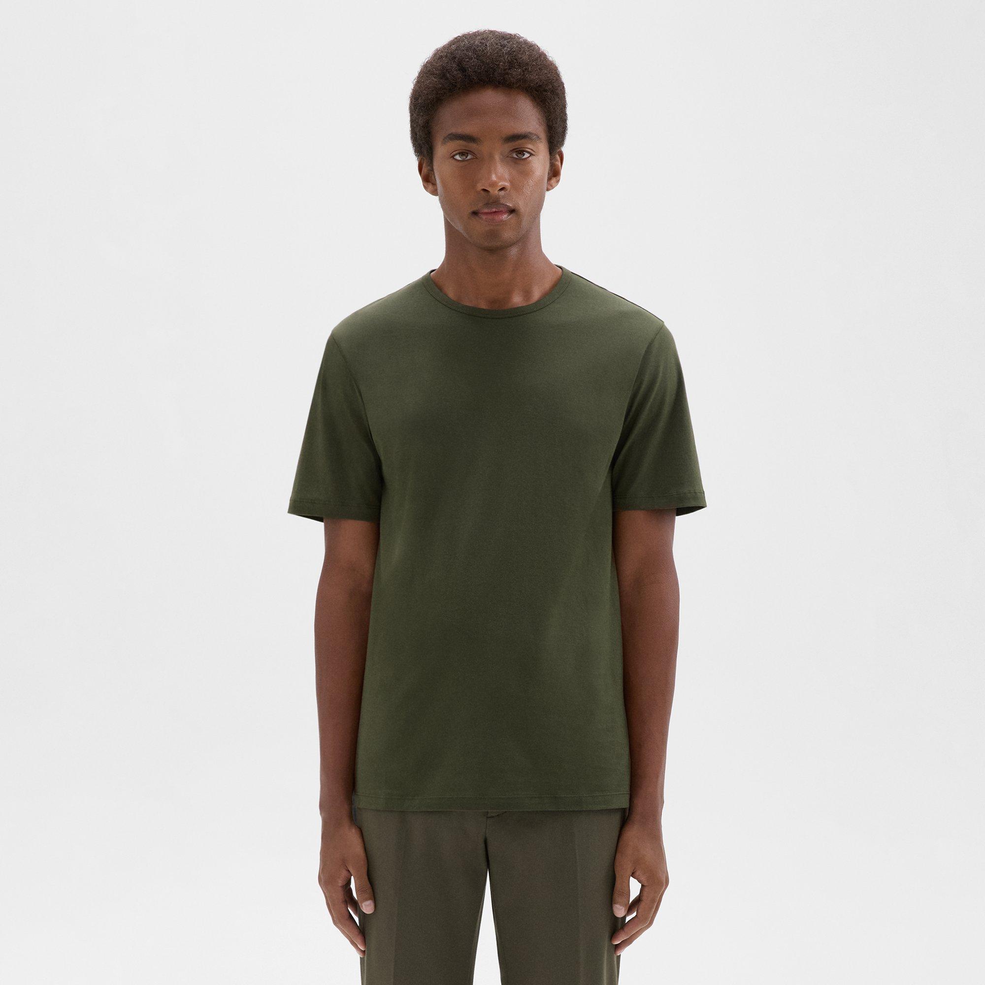 띠어리 Theory Precise Tee in Luxe Cotton Jersey,DARK OLIVE