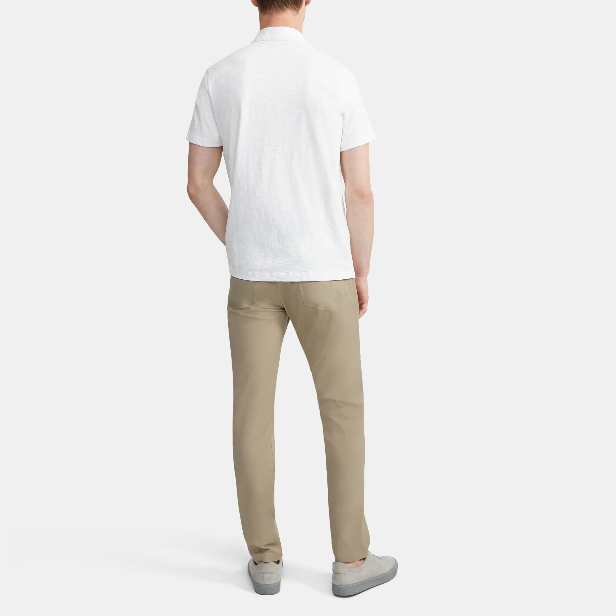Polo Shirt in Slub Cotton