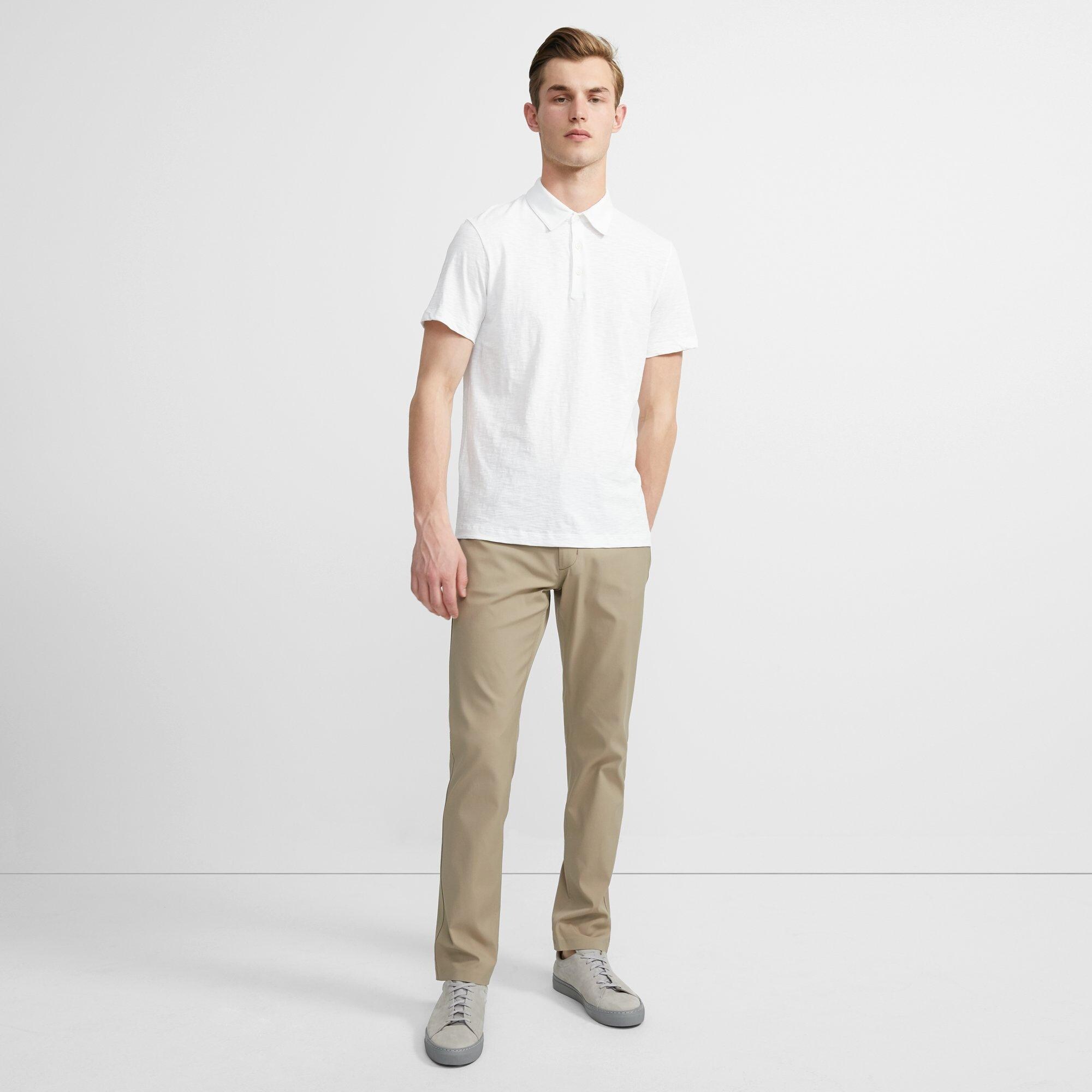 Polo Shirt in Slub Cotton