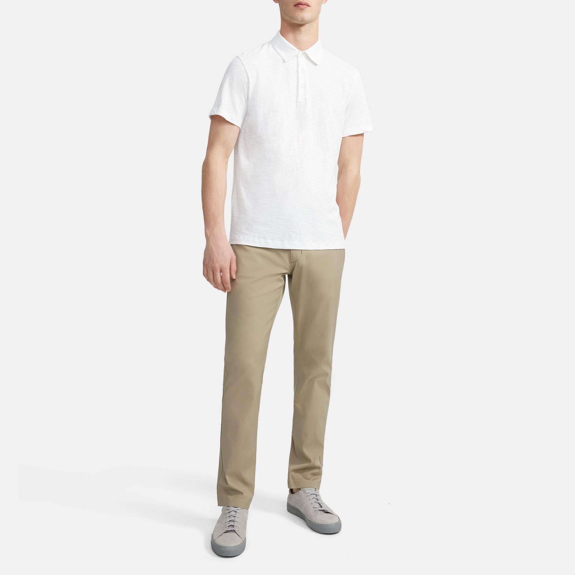 Polo Shirt in Slub Cotton