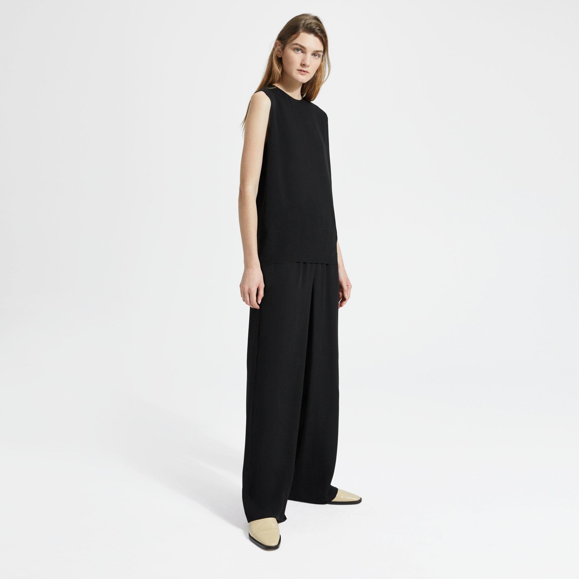 Theory Official Site | Silk Pull-On Pant