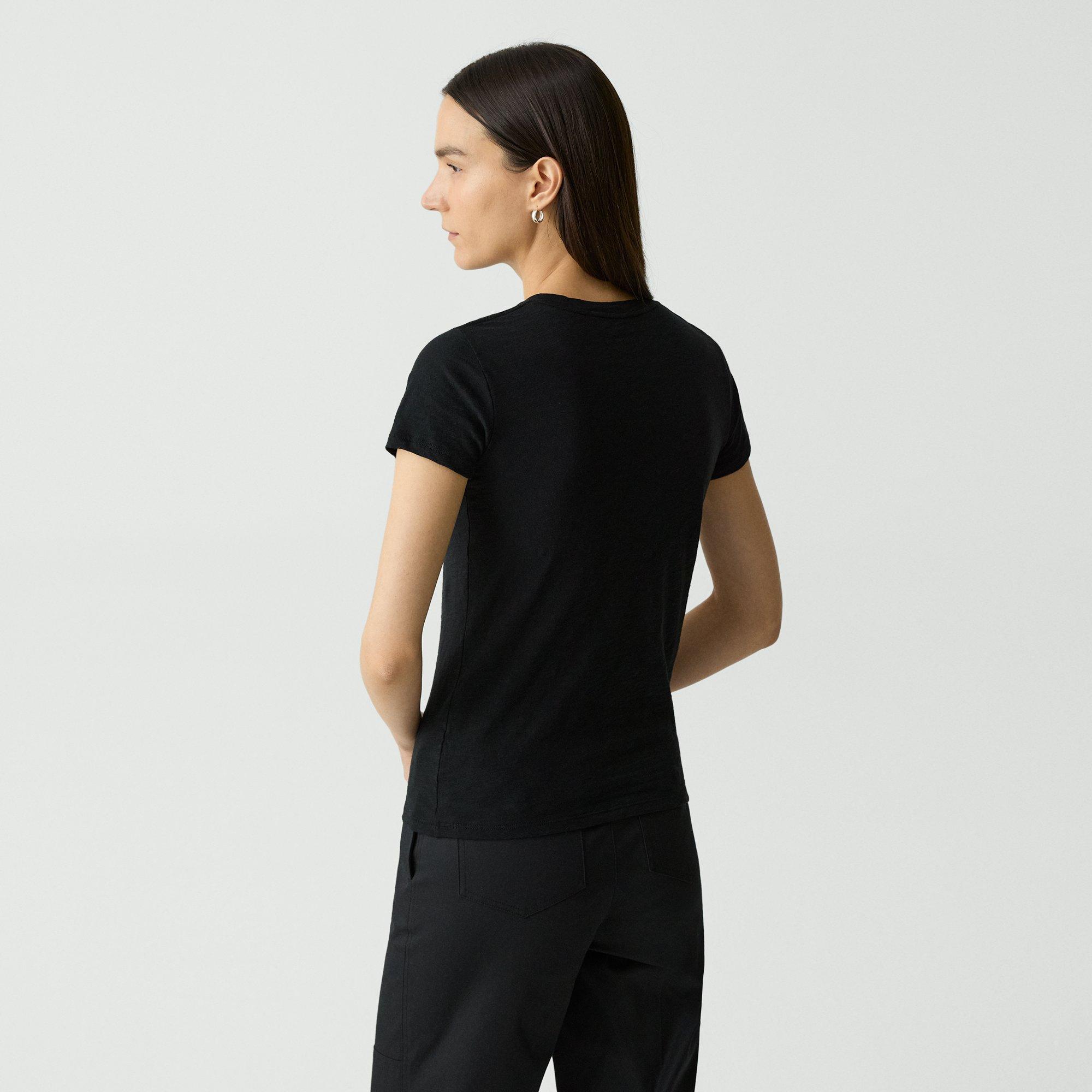 Rodiona Tee in Organic Slub Cotton