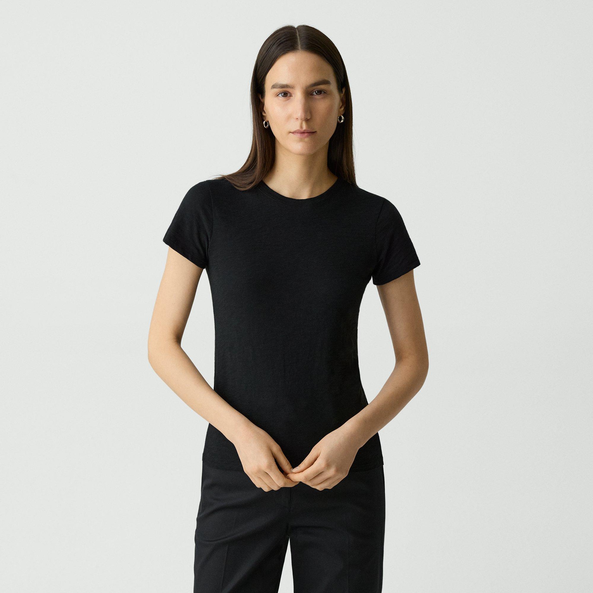 Rodiona Tee in Organic Slub Cotton