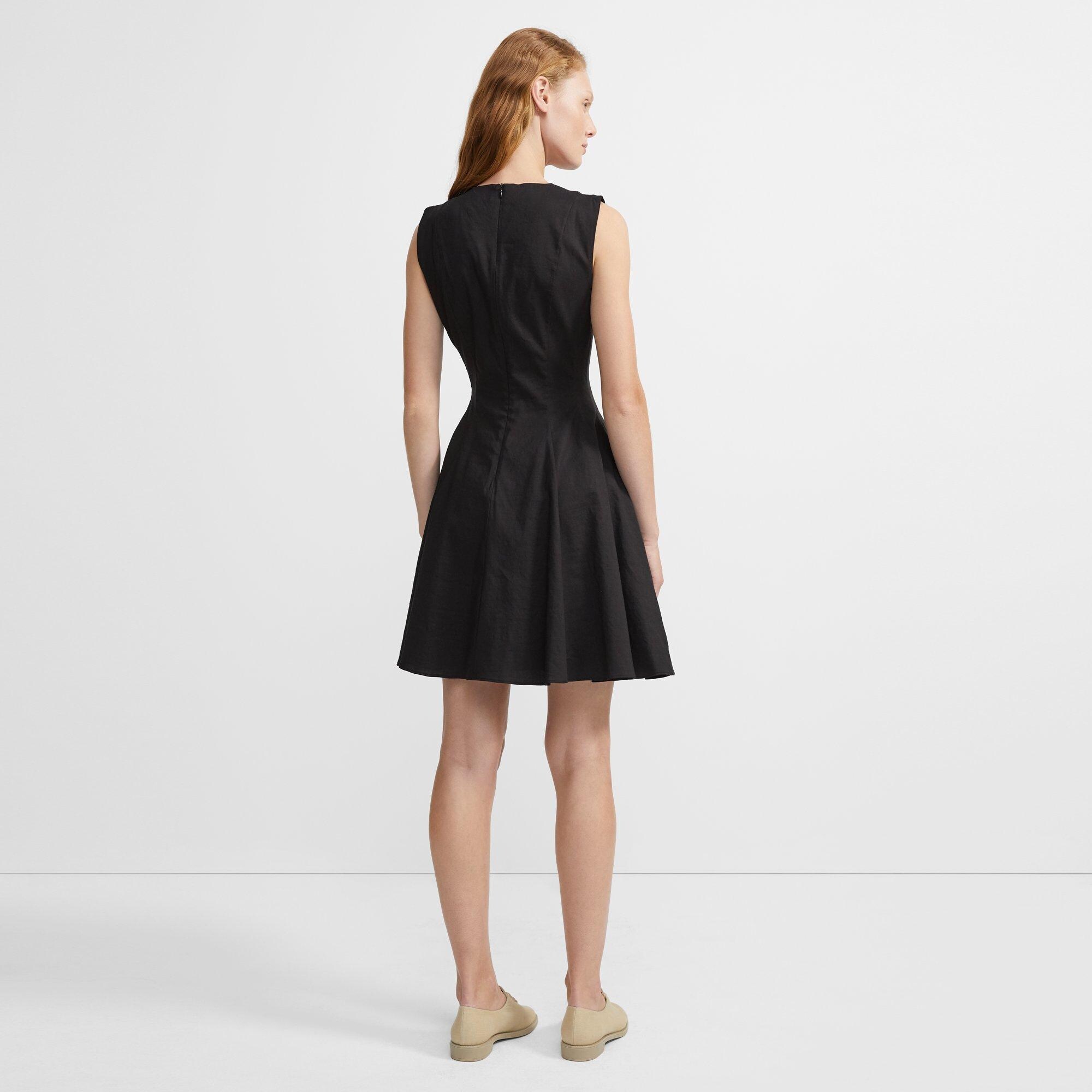Sleeveless Peplum Dress in Good Linen