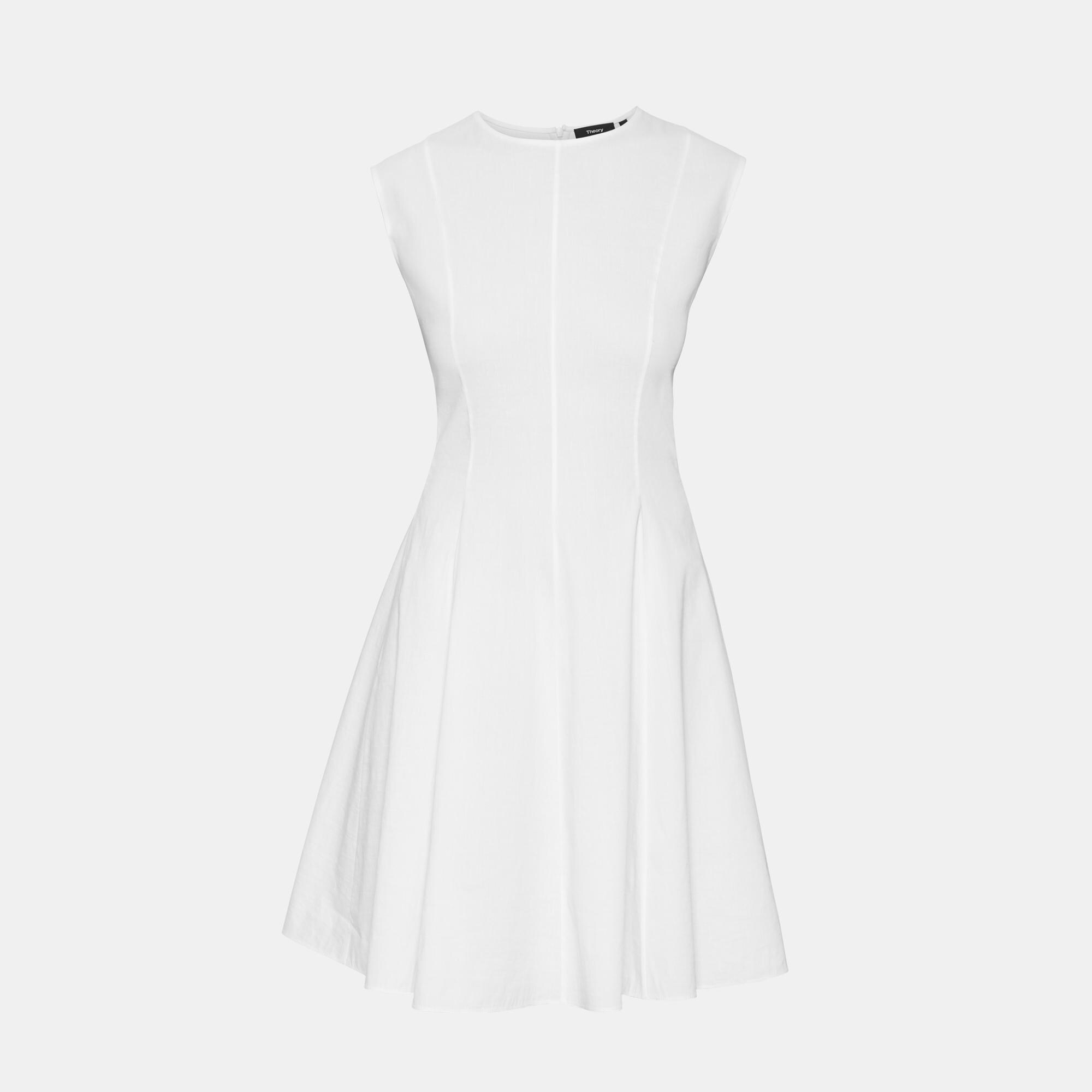 Sleeveless Peplum Dress in Good Linen