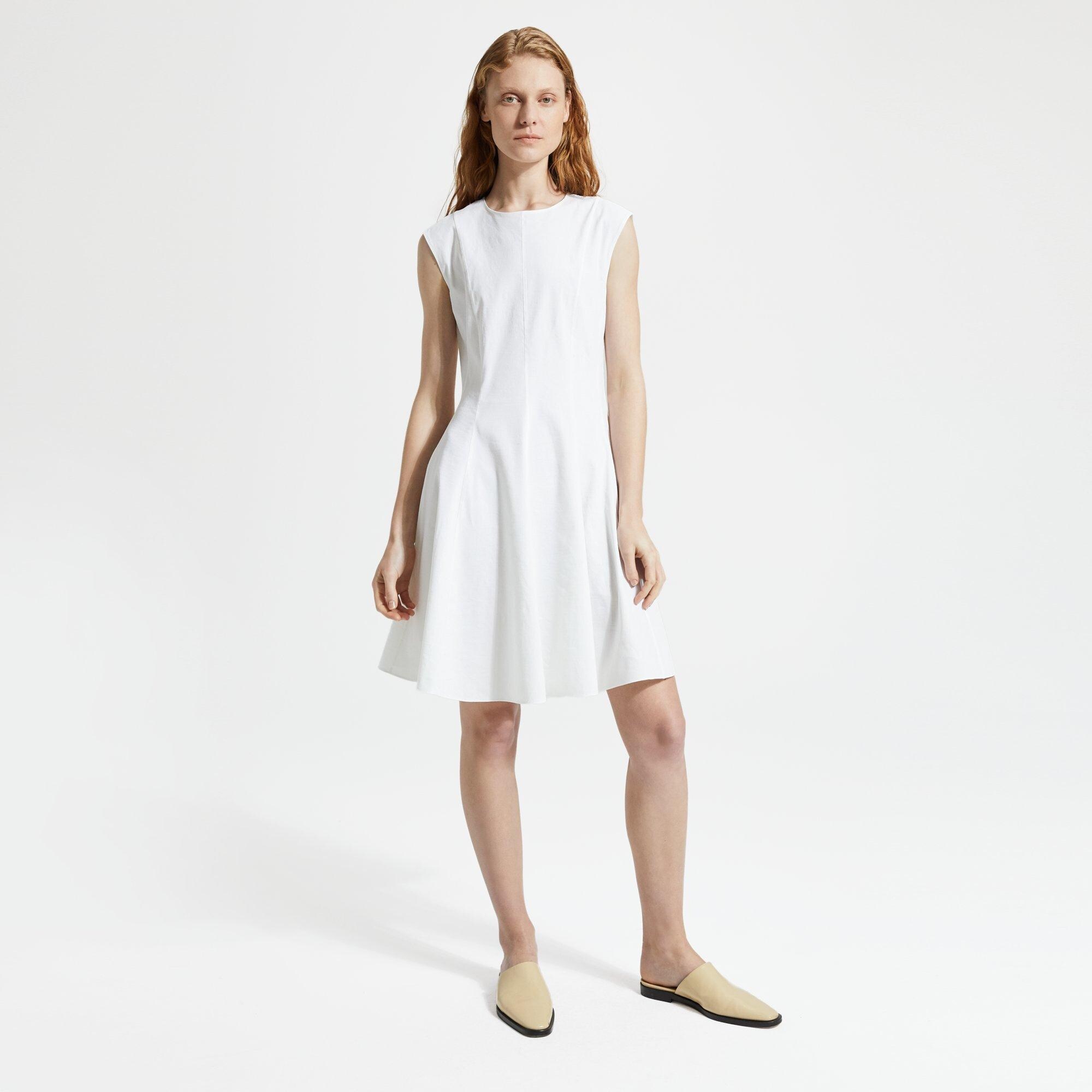 Sleeveless Peplum Dress in Good Linen
