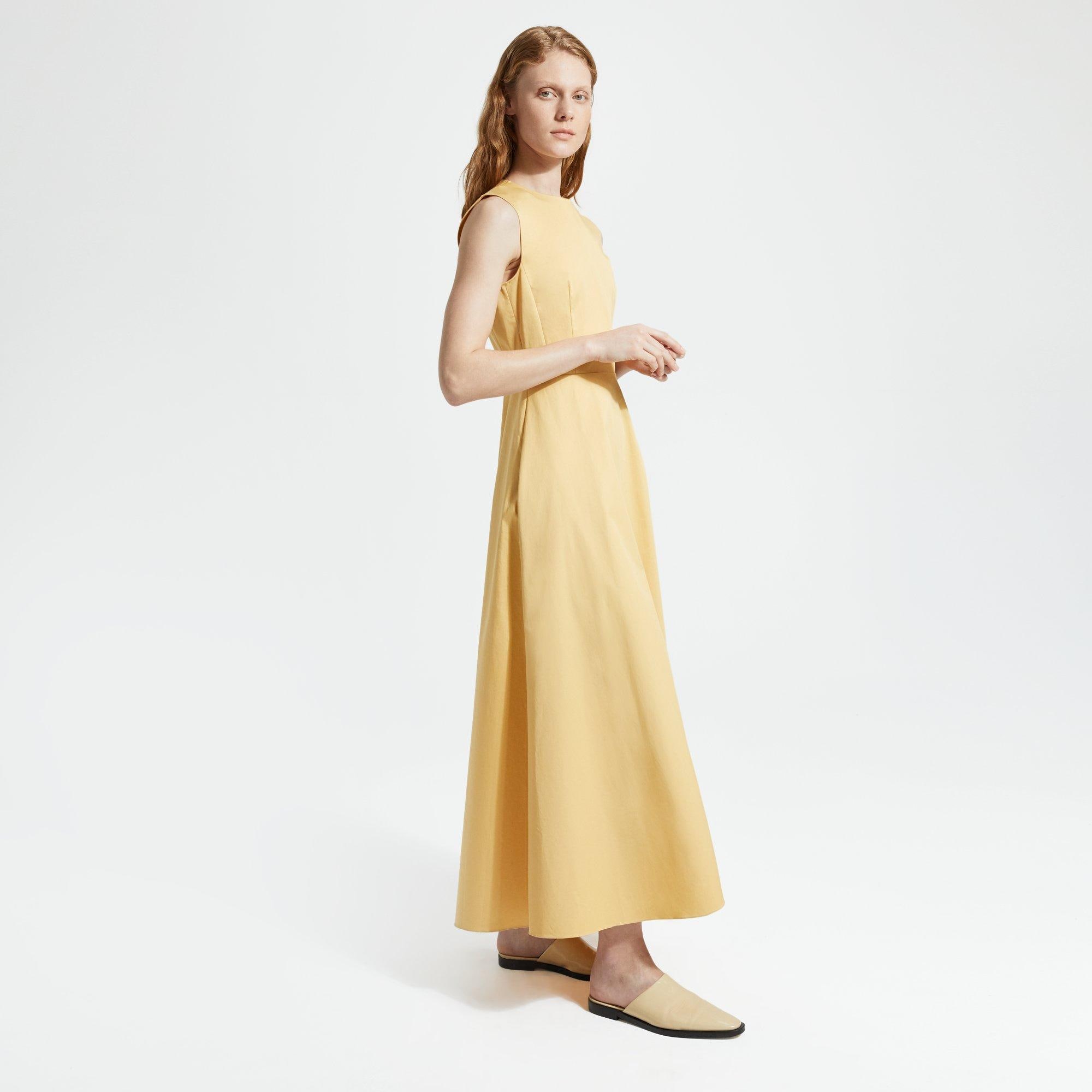 Theory Official Site | Classic Chino Volume Dart Dress