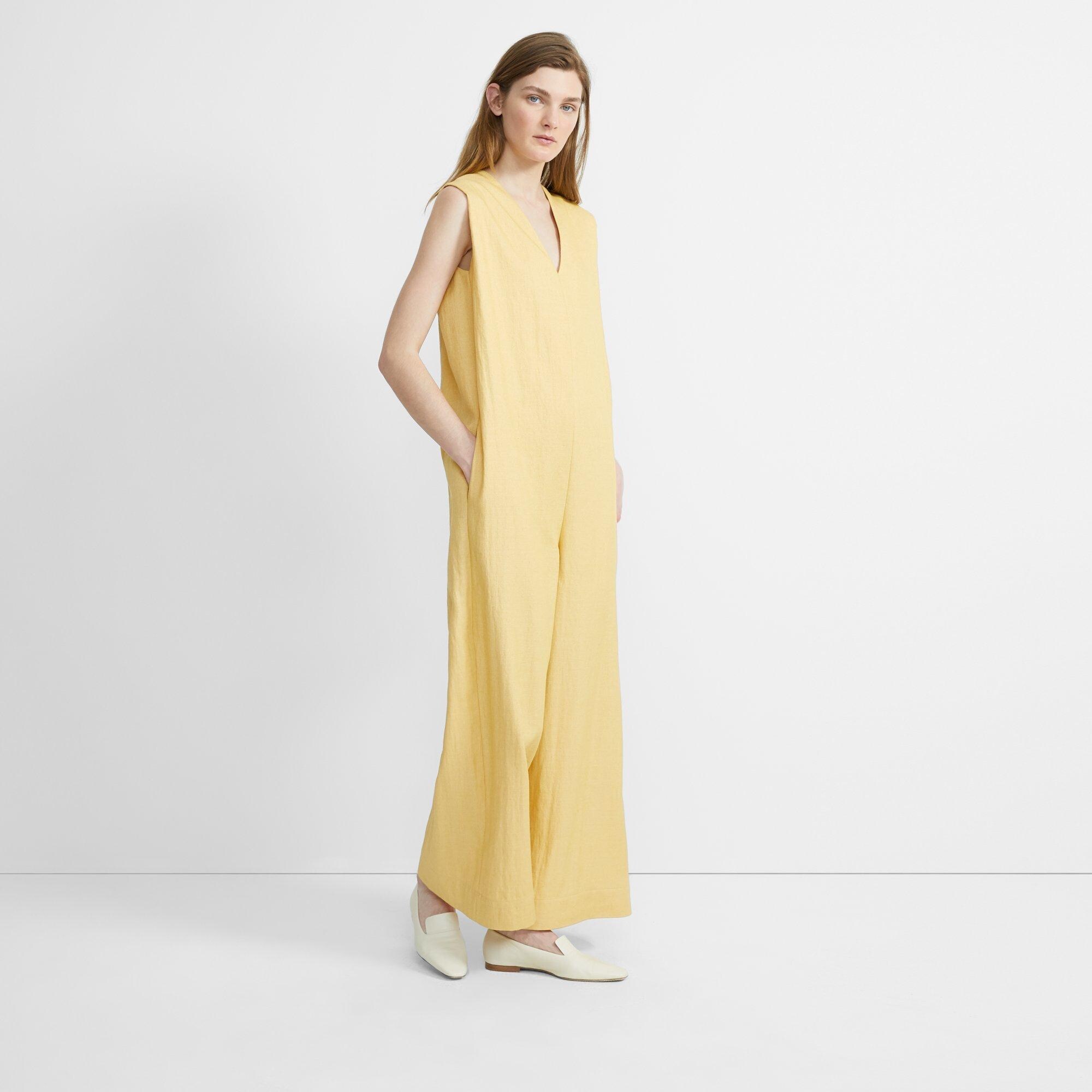 Luxe Linen Straight Romper