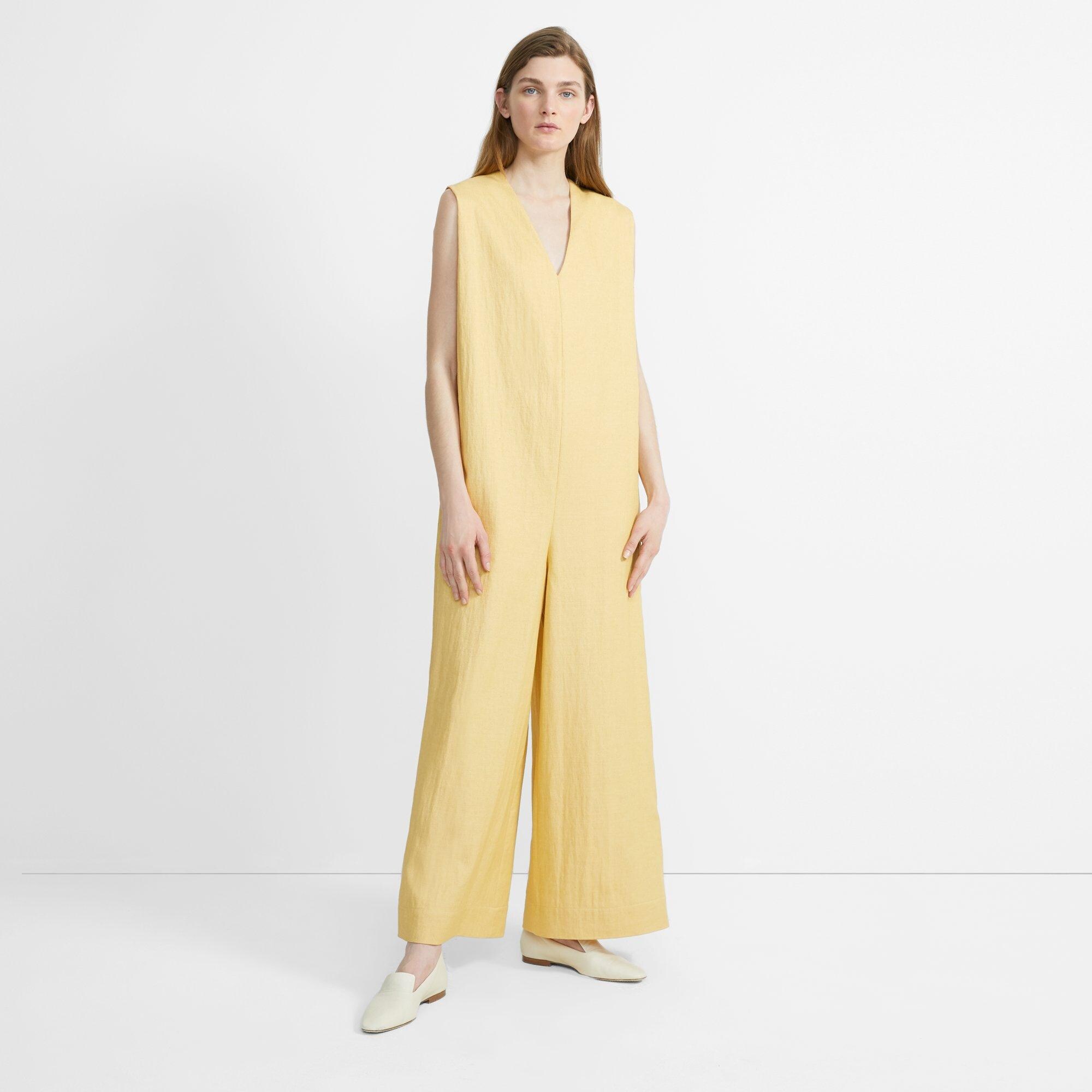 Luxe Linen Straight Romper
