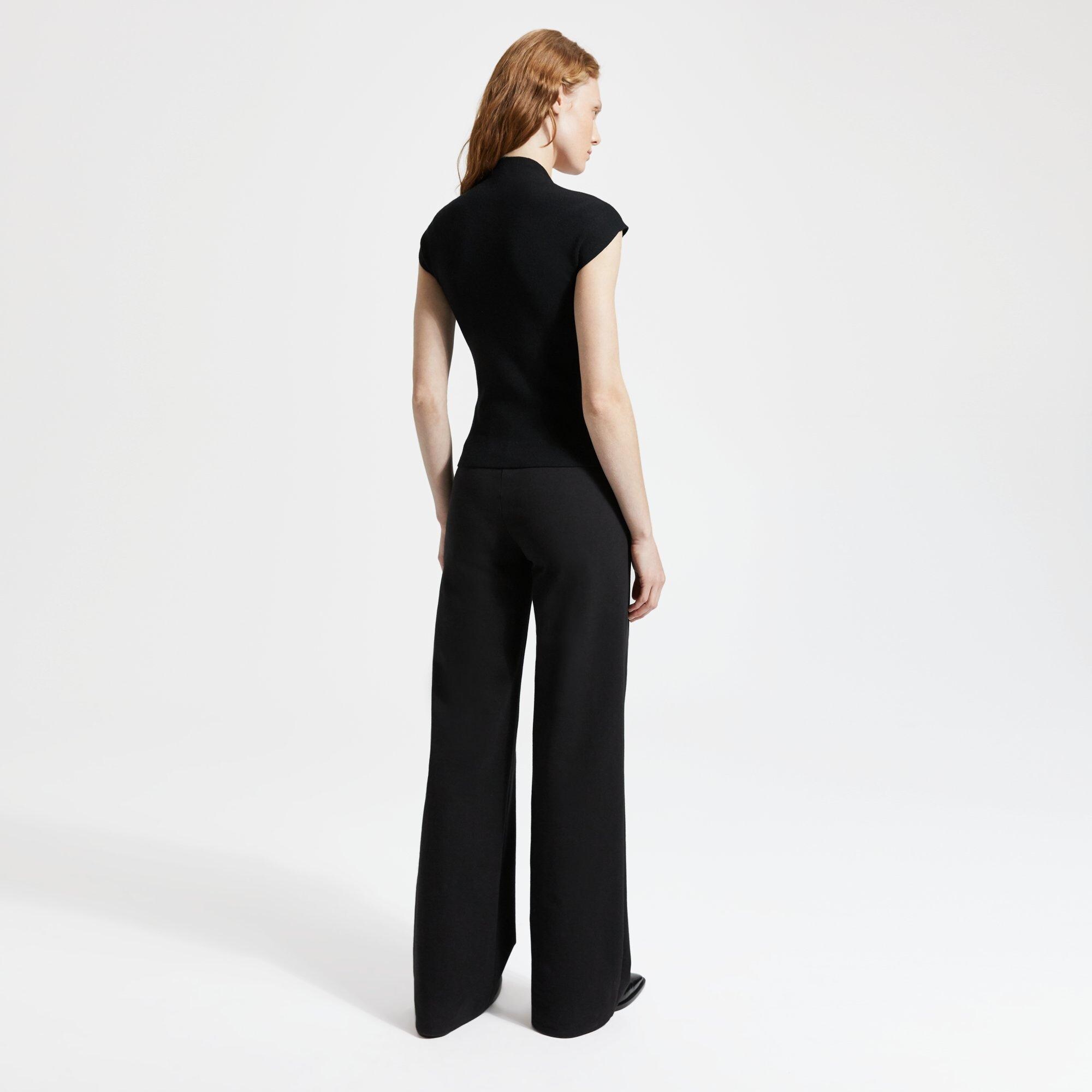 Merino Wool-Silk Knit Short-Sleeve Tee