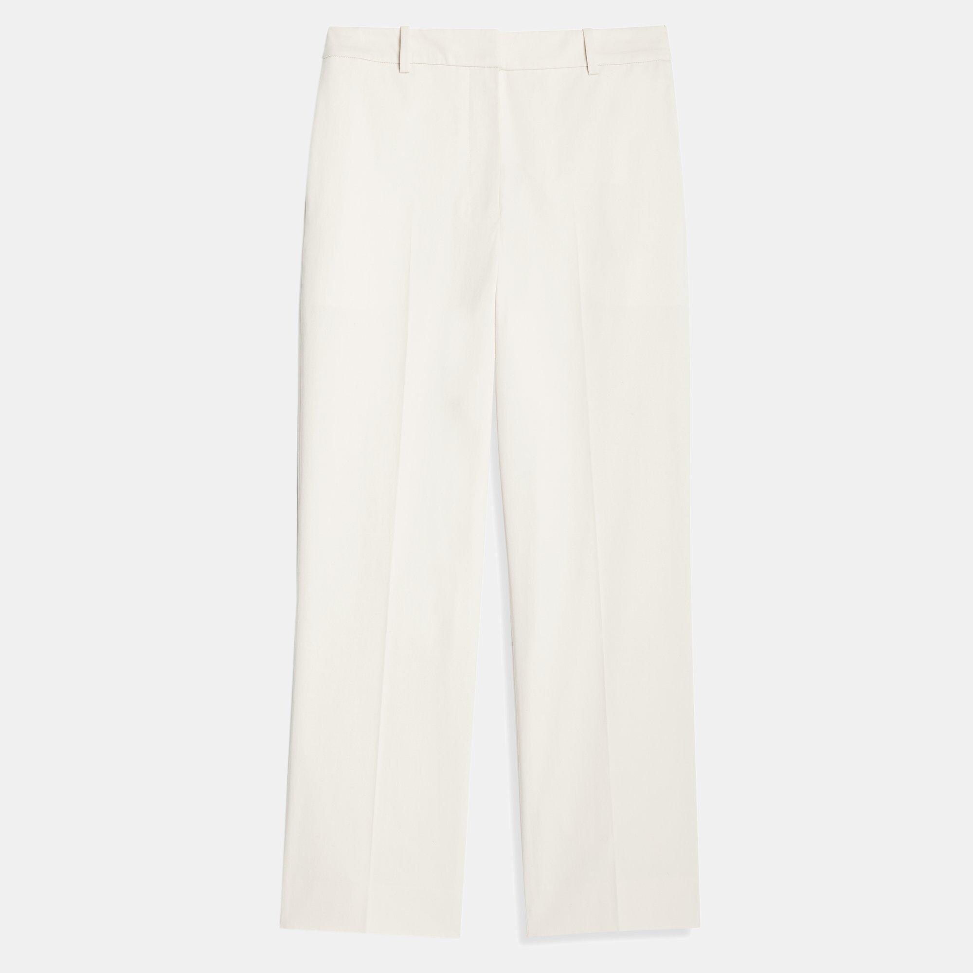 High-Rise Straight Pant in Stretch Chino