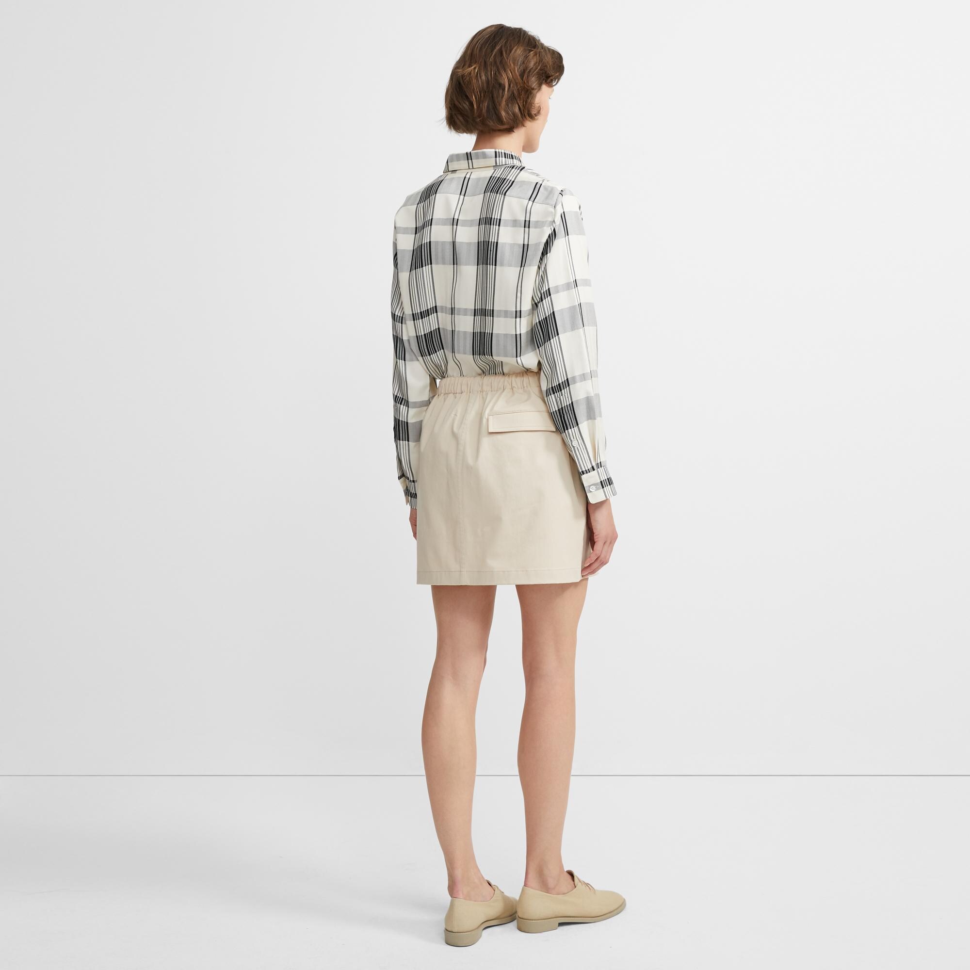 Classic Chino Stitched Pocket Skirt