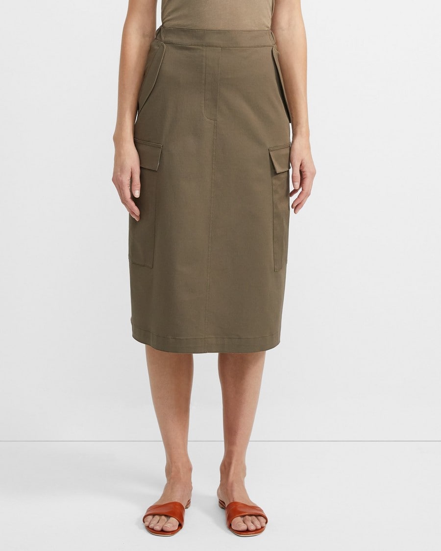 Theory Womens A-Line Comfort Waist Cargo Mini Skirt BHFO 1773 
