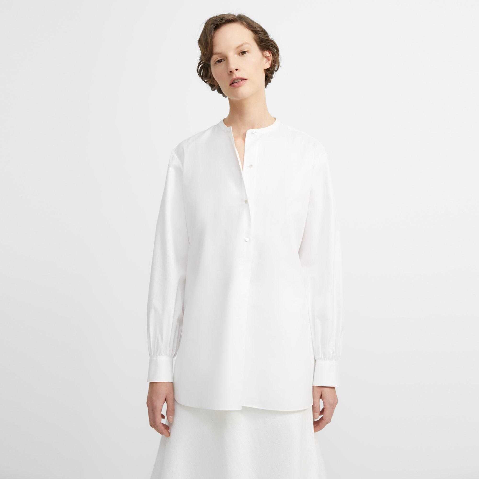Perfect Cotton Popover Tunic | Theory