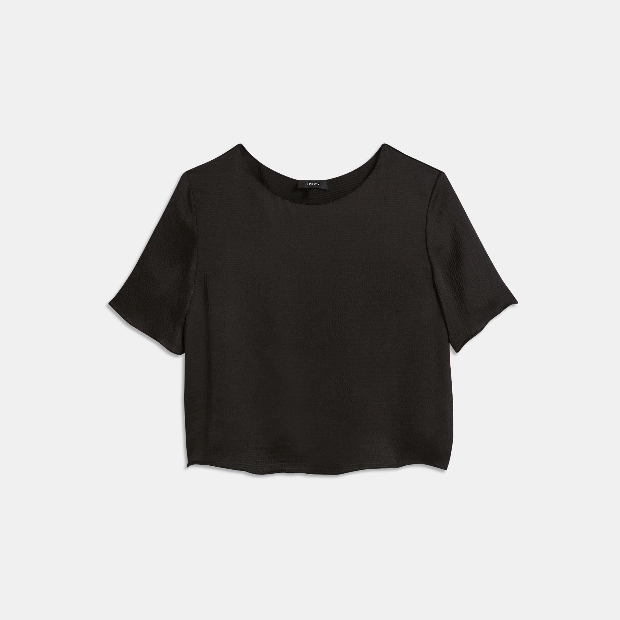 Hammered Viscose Easy Woven Tee