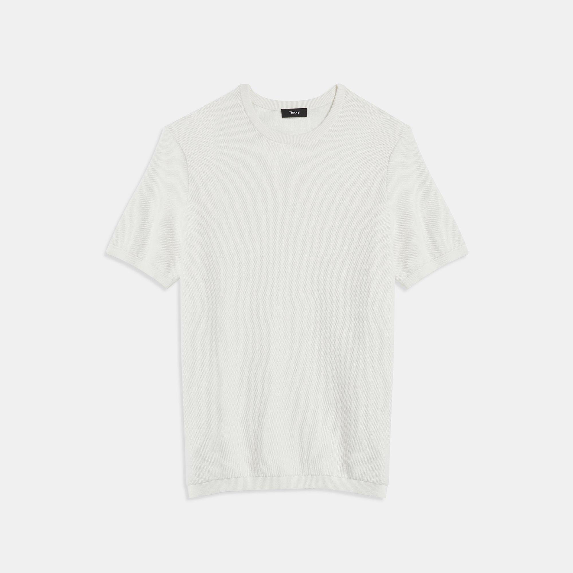 Cotton Pique Canaro Short-Sleeve Shirt