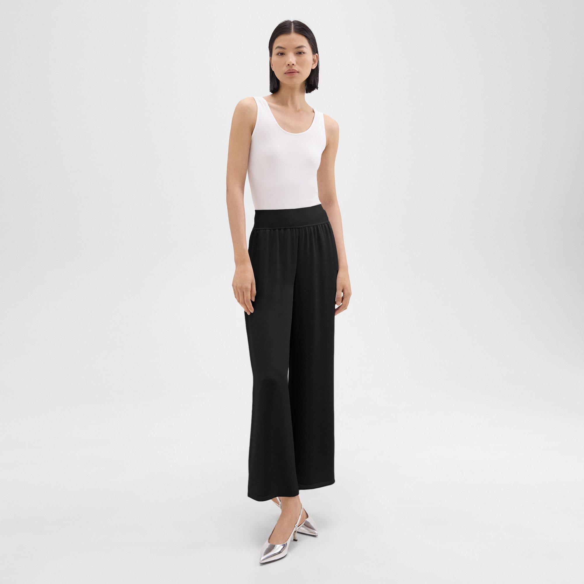 Relaxed Pull-On Pant in Silk Georgette