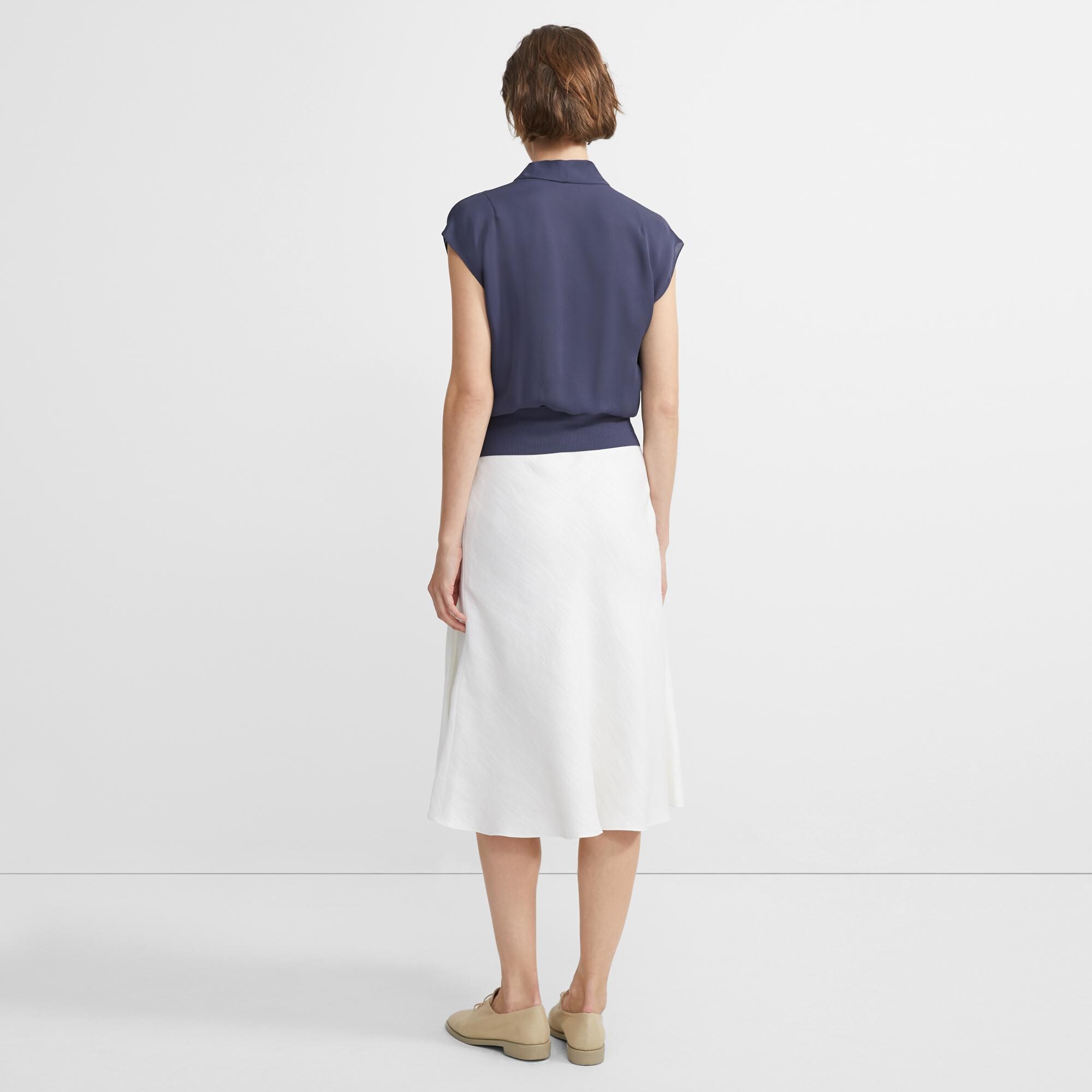 Theory Official Site | Draped Top in Silk