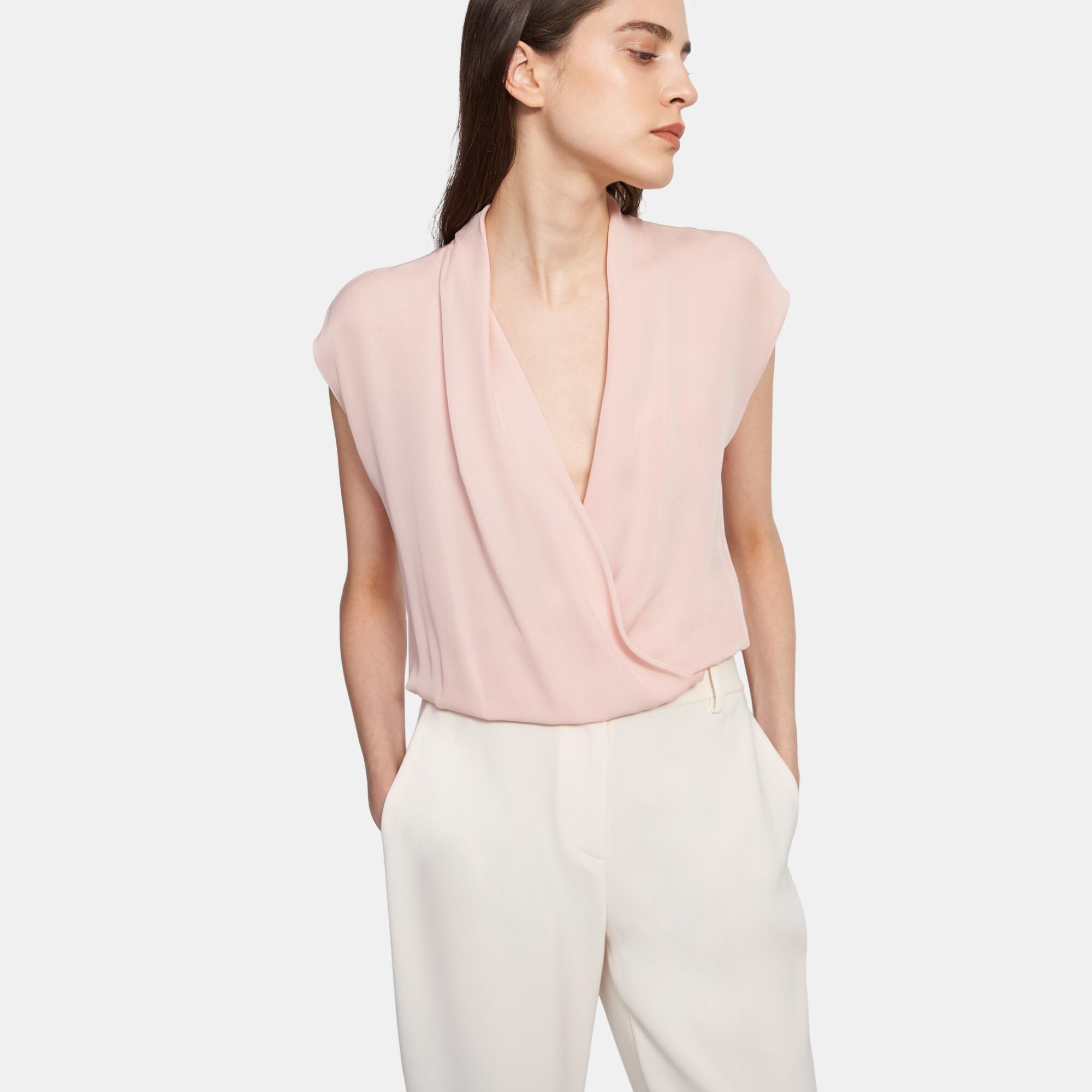 Draped Top in Silk