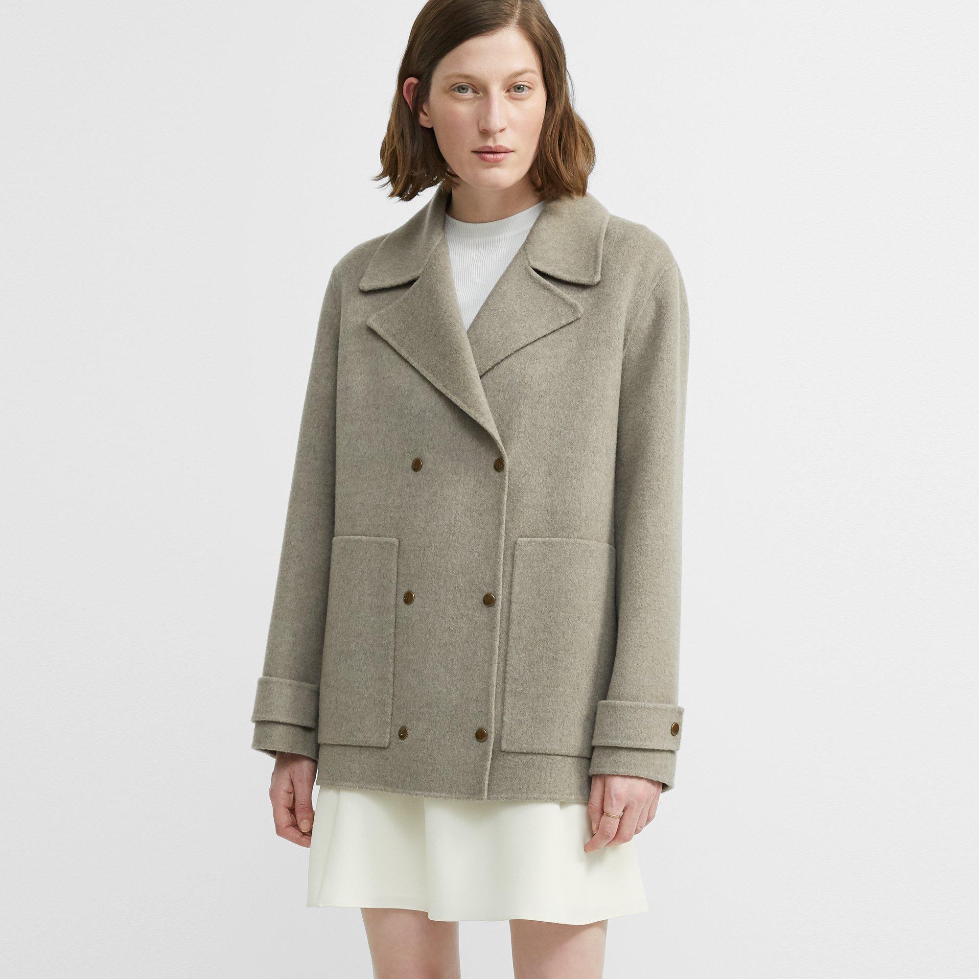 Theory Official Site | Double-Faced Short Trench