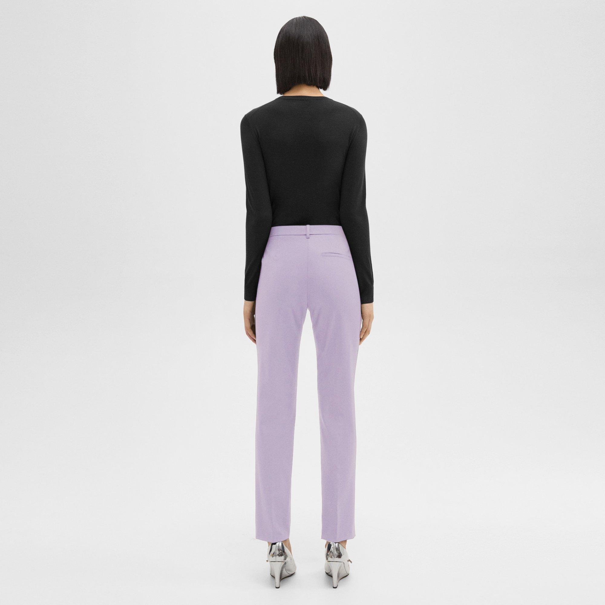 Theory Womens Purple Demitria 2 Classic Pants Size 4 12511788 - Shop  Linda's Stuff