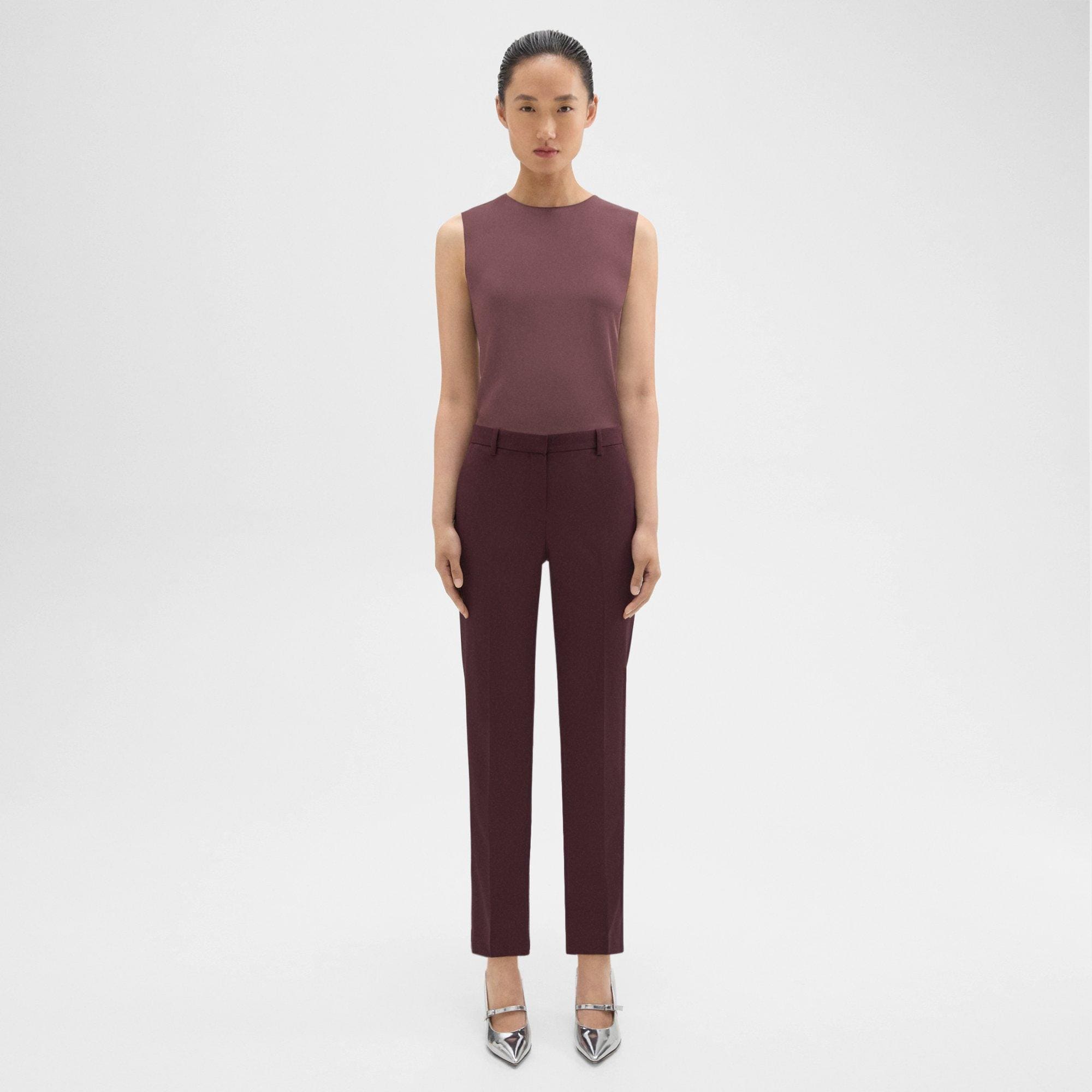 Theory Treeca Full Length Pant in Good Wool