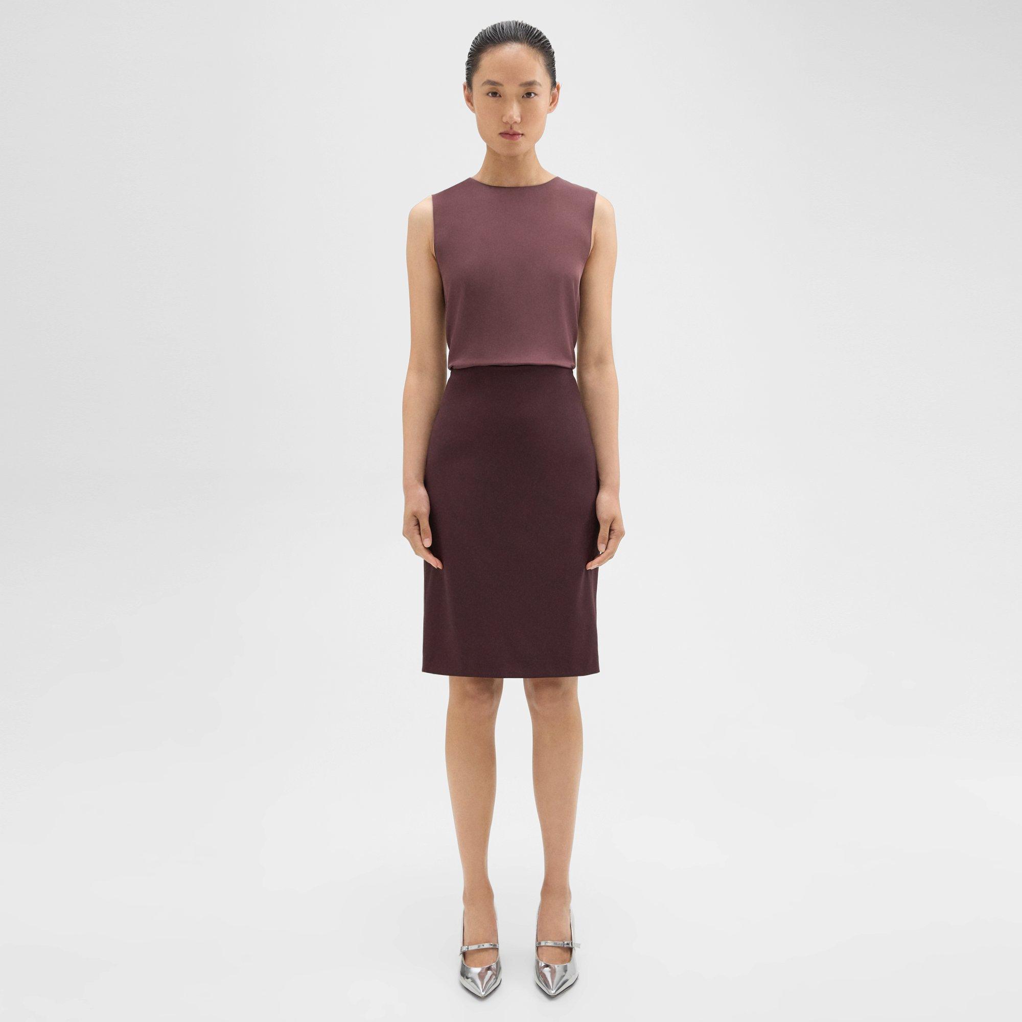 Theory Pencil Skirt in Good Wool