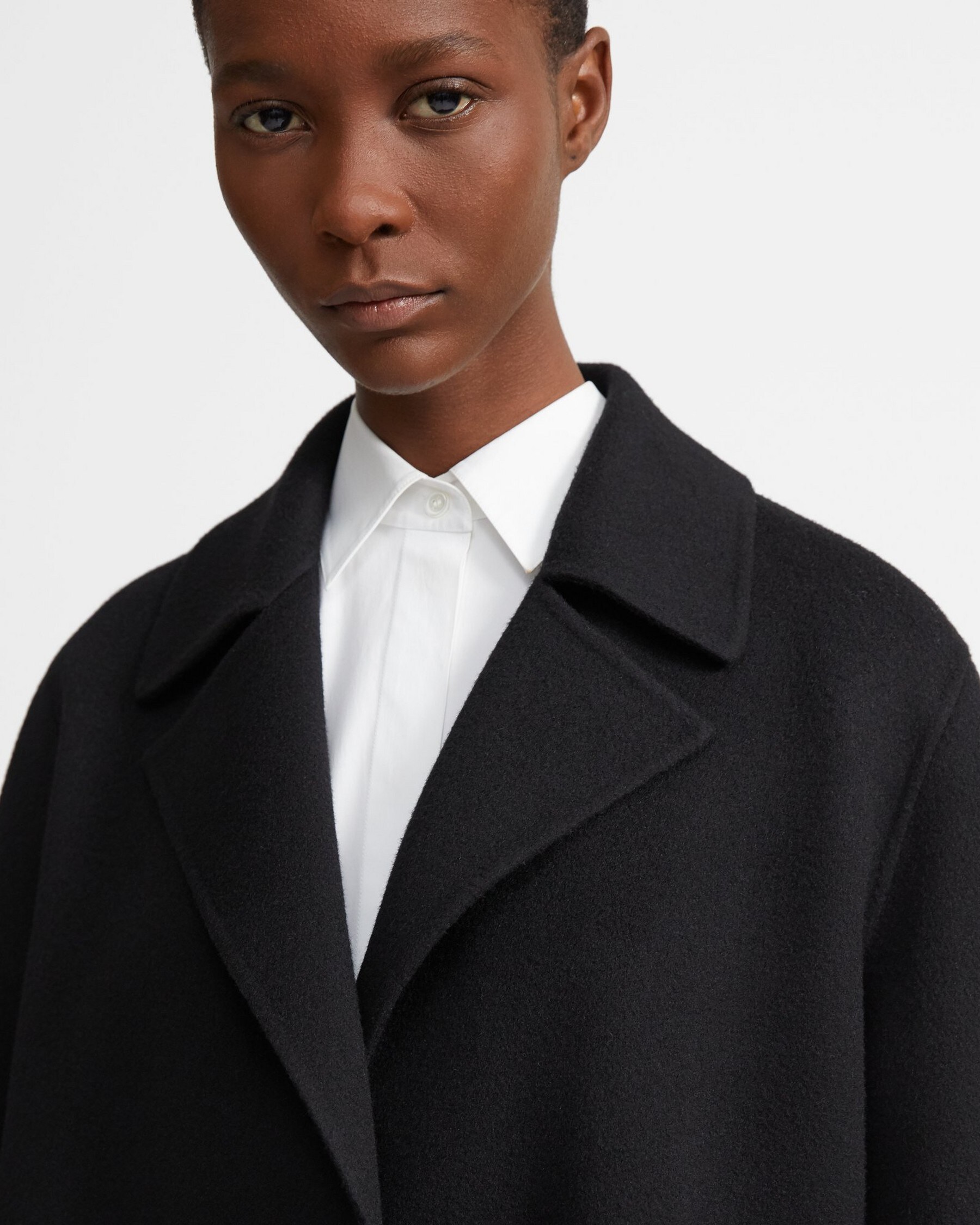 Overlay Coat in Double-Face Wool-Cashmere