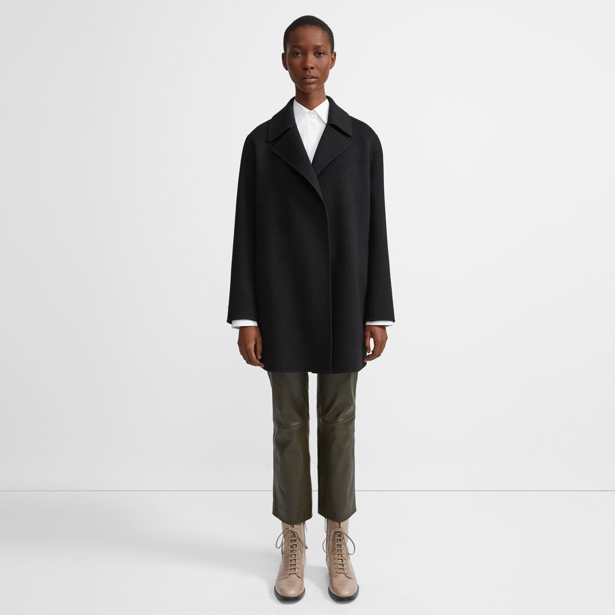 Overlay Coat in Double-Face Wool-Cashmere