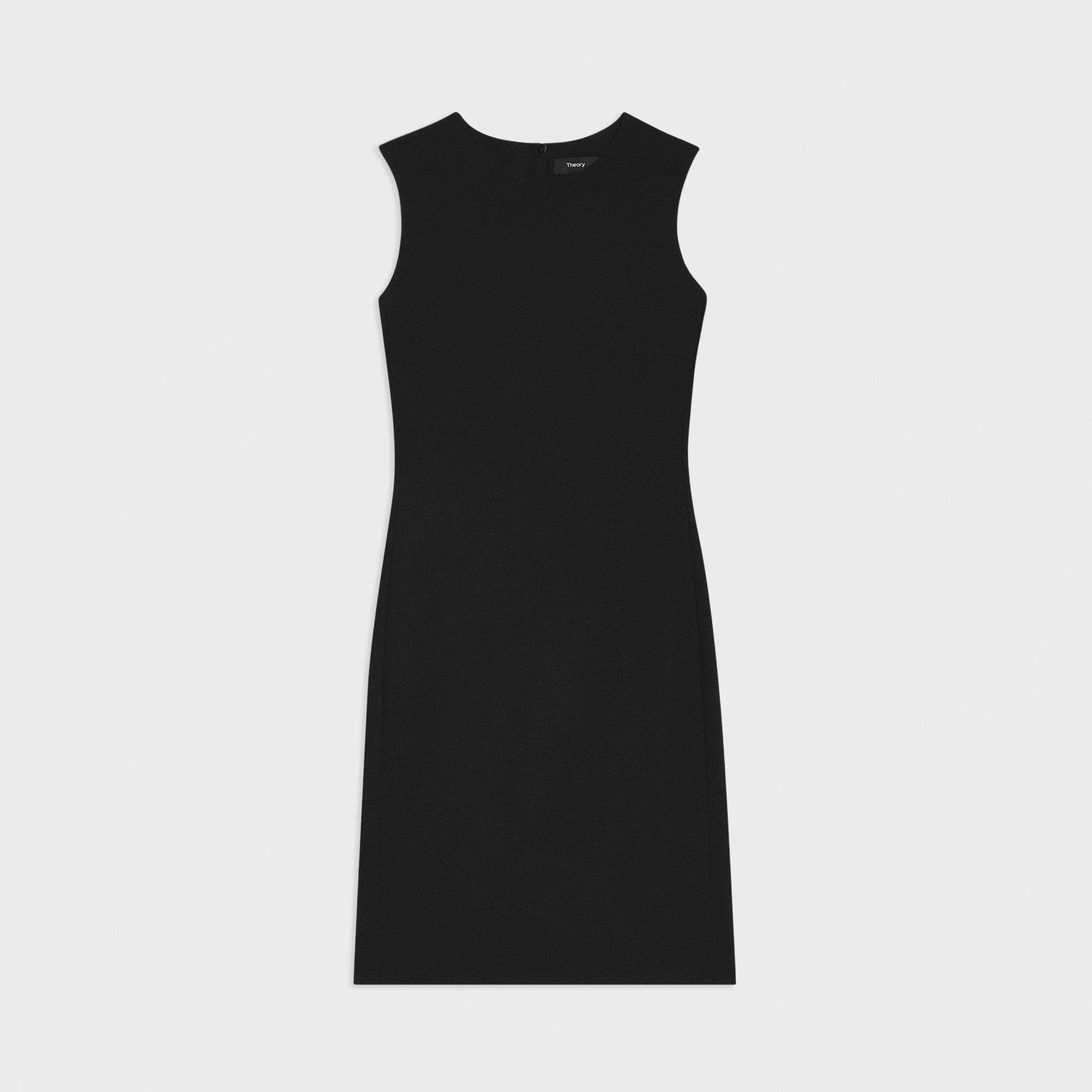 Theory black outlet sleeveless dress