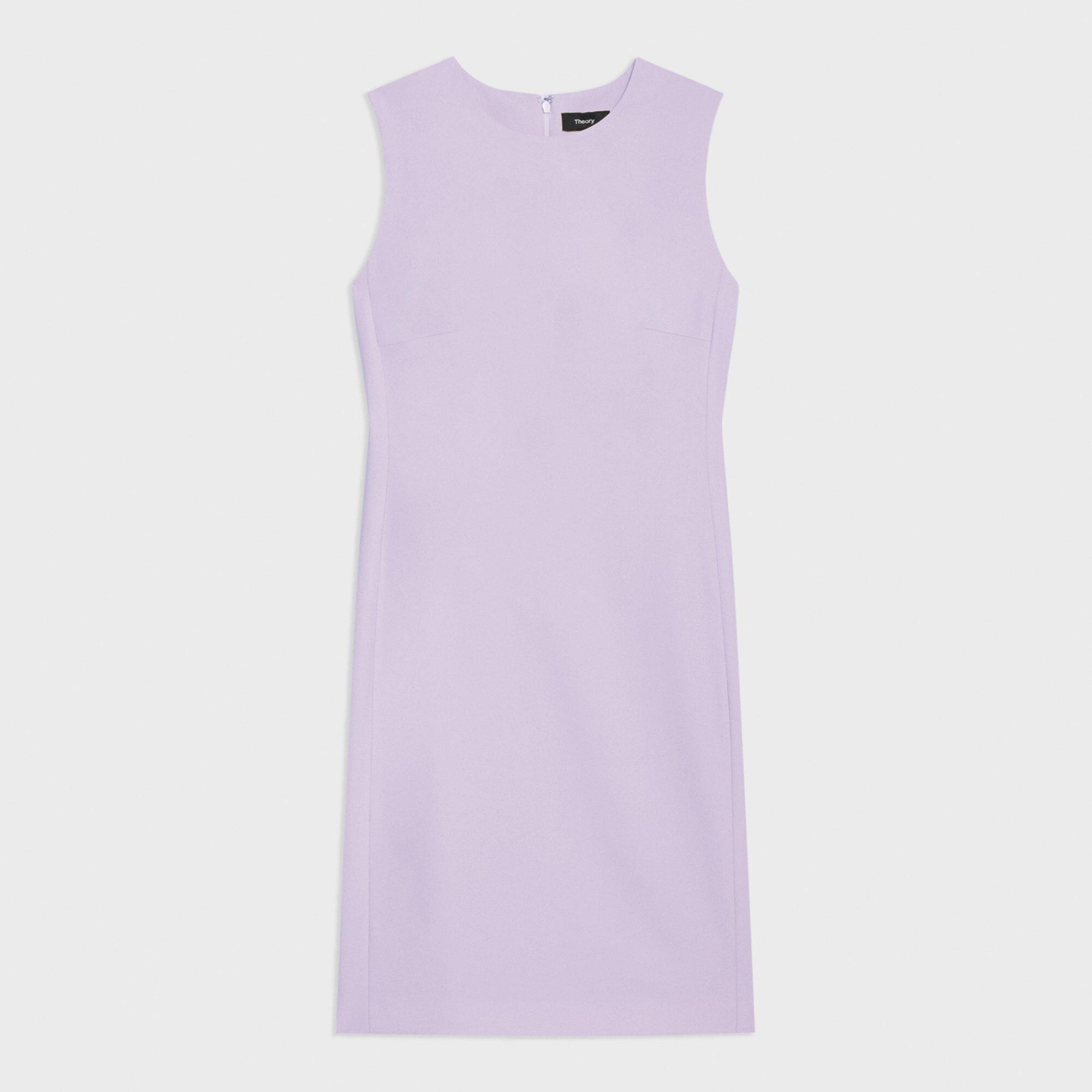 Sleeveless Fitted Dress in Good Wool