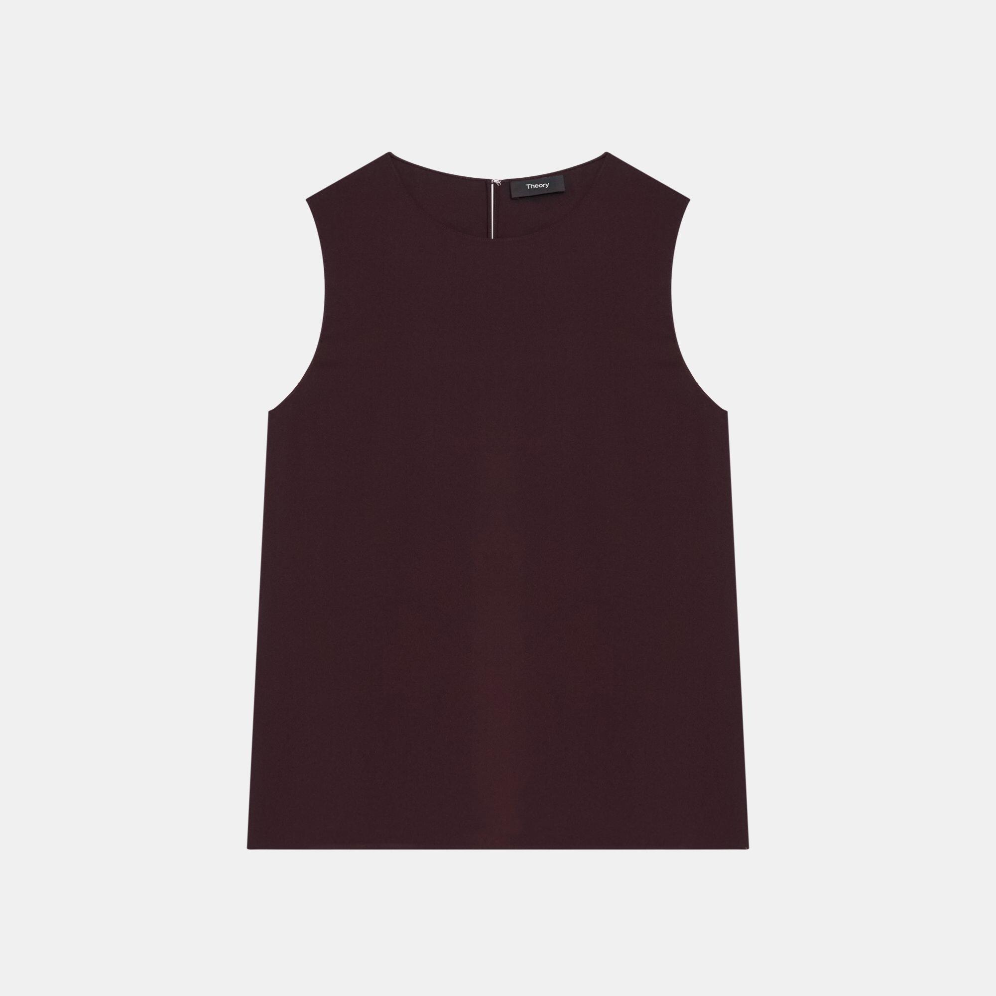 Shell Top in Stretch Silk
