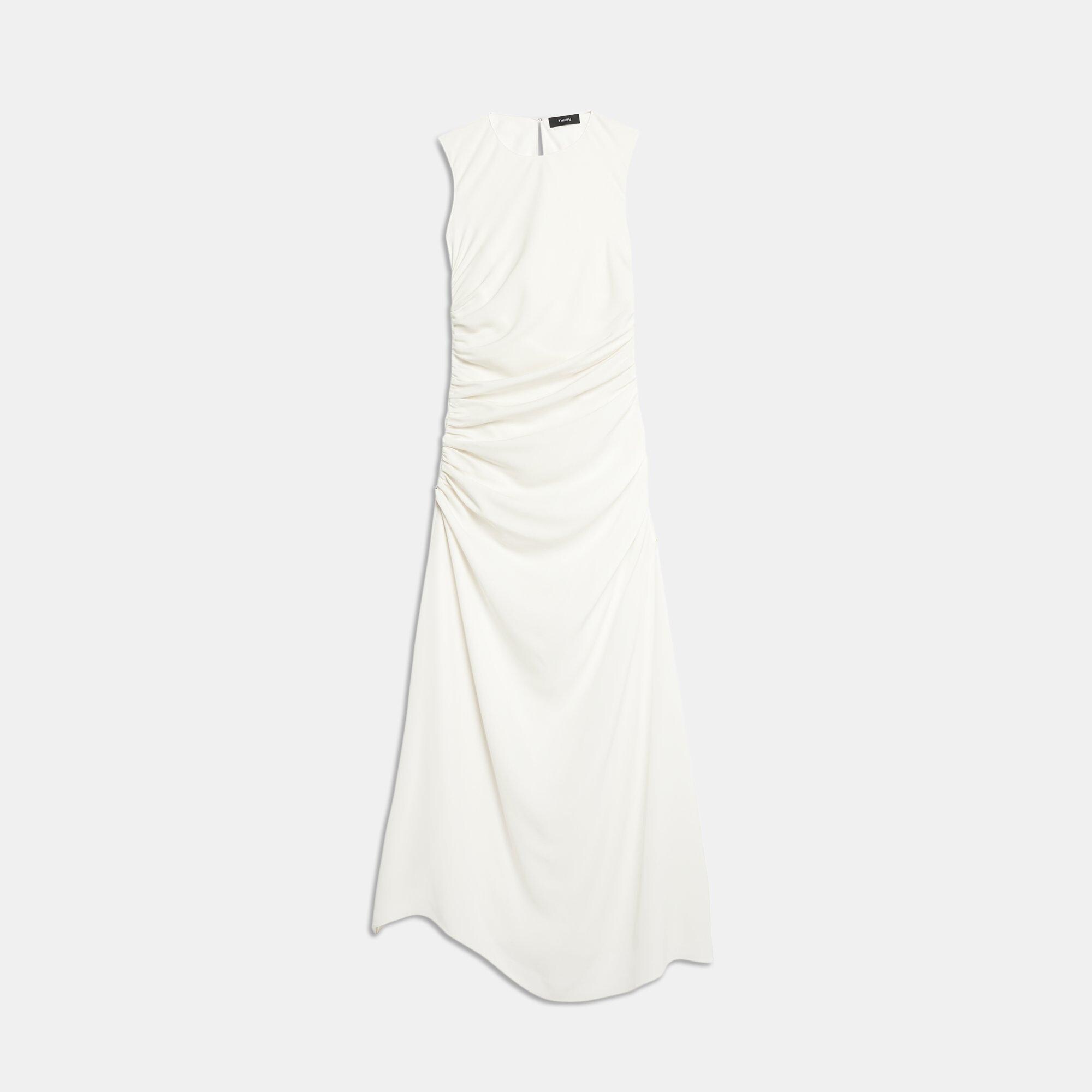 Twisted Dress in Stretch Silk