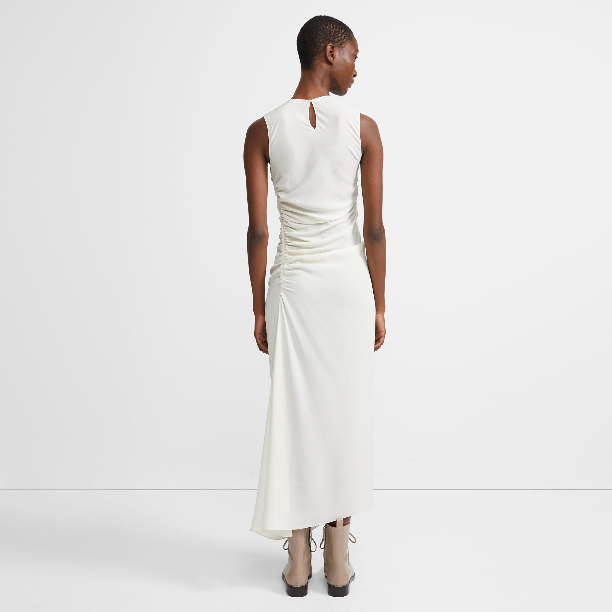 Twisted Dress in Stretch Silk