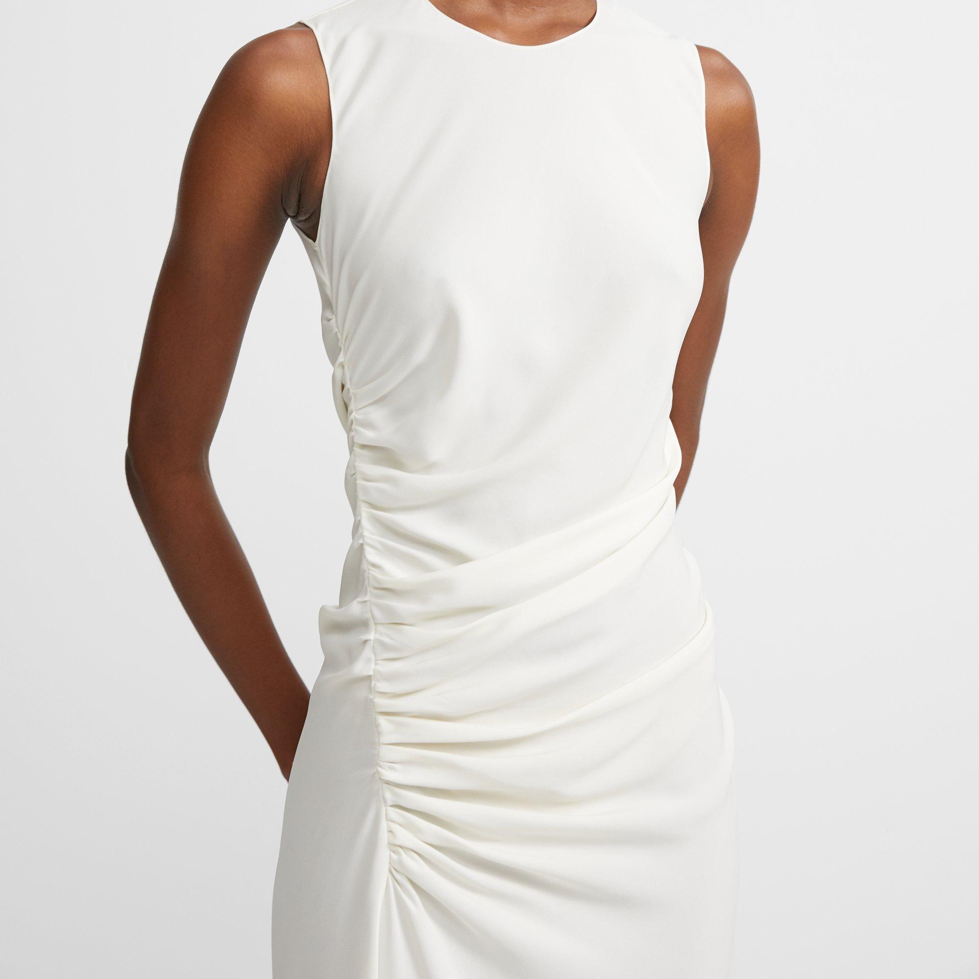 Twisted Dress in Stretch Silk