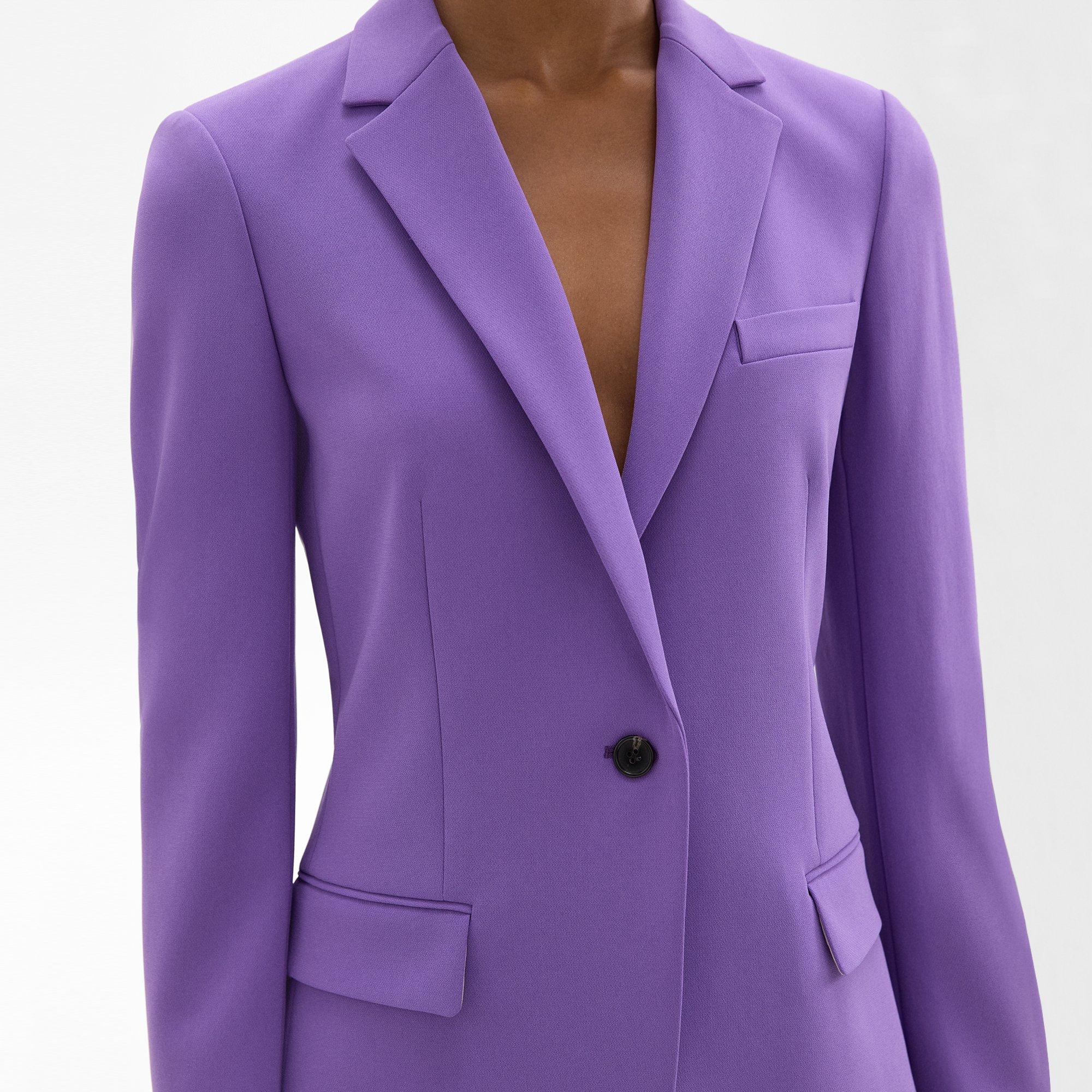 Theory Women's Crepe Staple Blazer, Geranium at  Women's Clothing  store