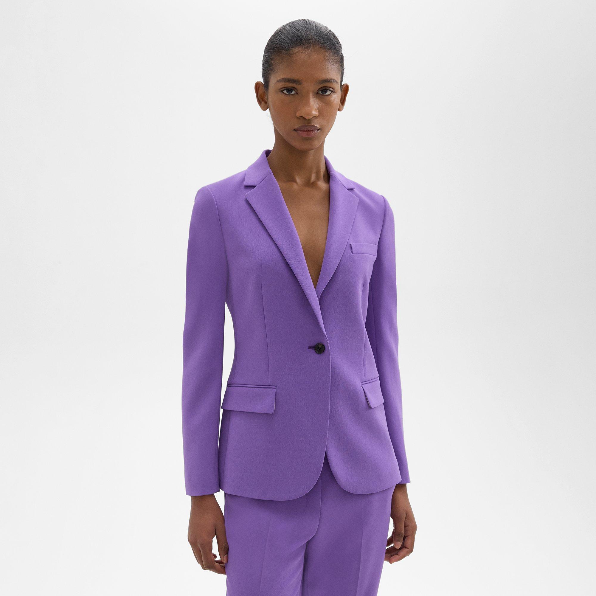 띠어리 Theory Staple Blazer in Admiral Crepe,BRIGHT PEONY