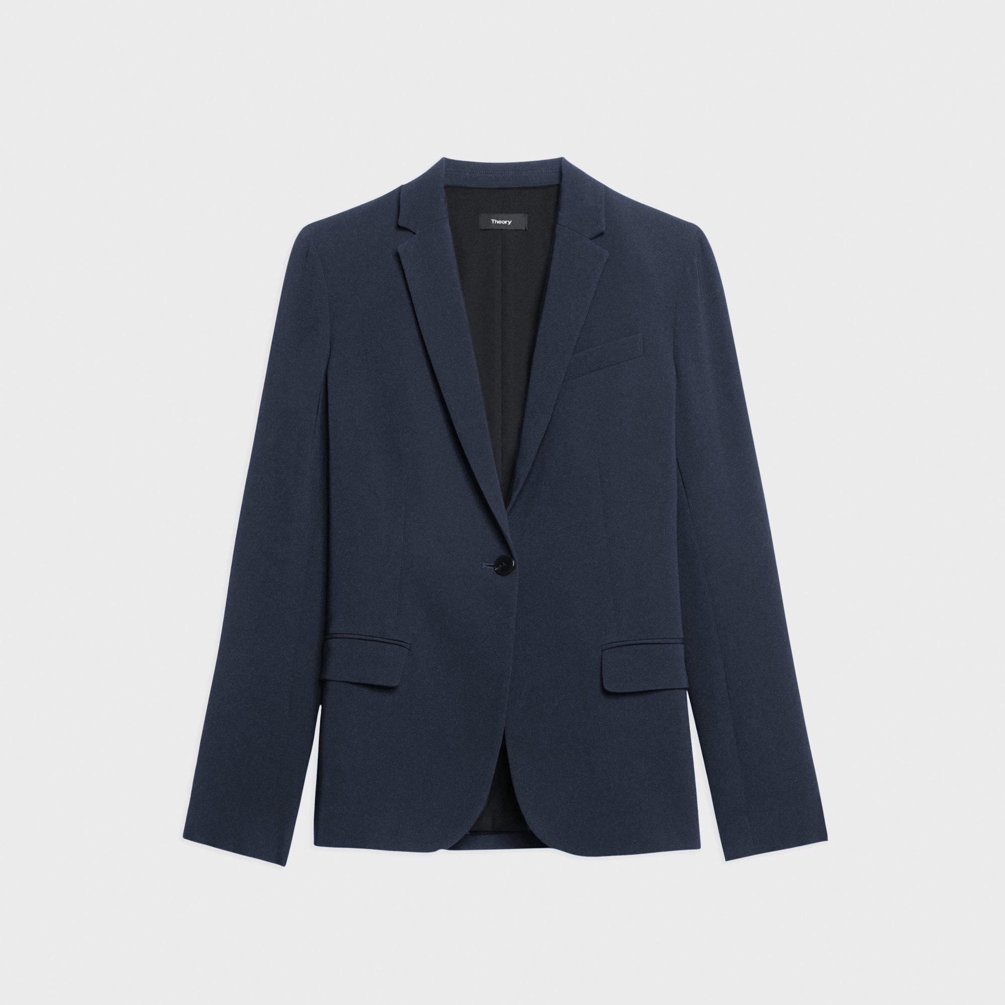 Staple Blazer in Admiral Crepe Nocturne Navy