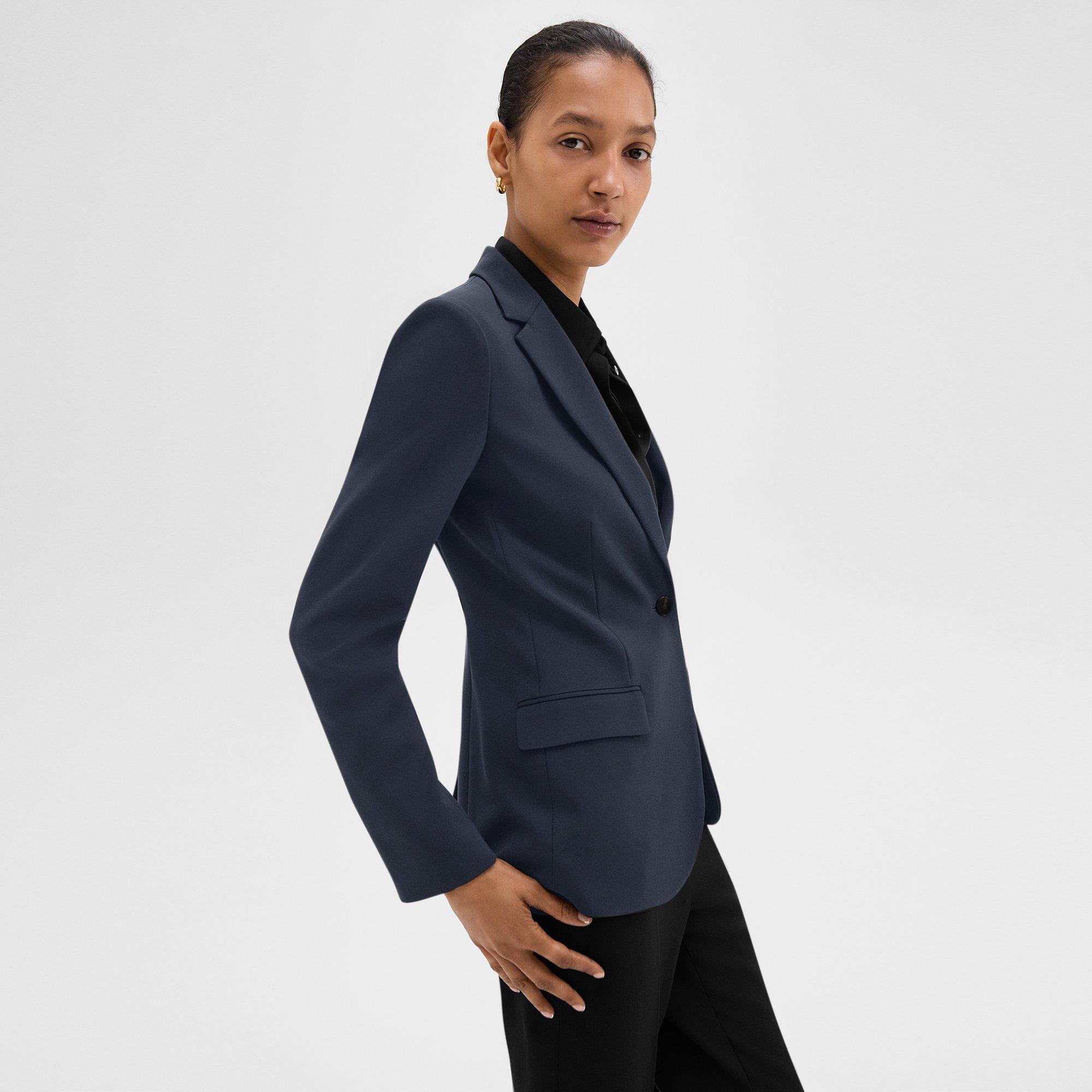 Theory Women's Crepe Staple Blazer, Geranium at  Women's