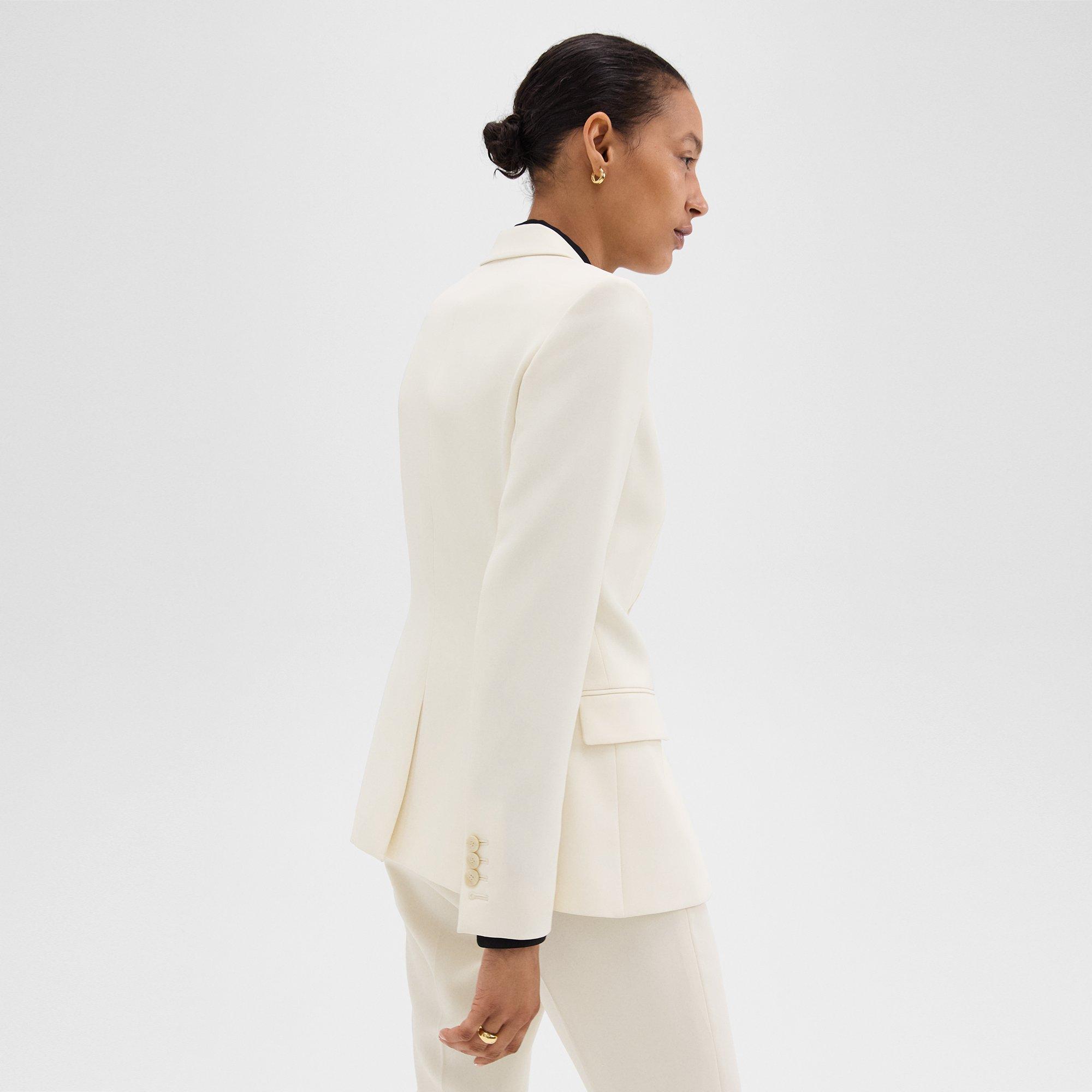 White Admiral Crepe Staple Blazer | Theory