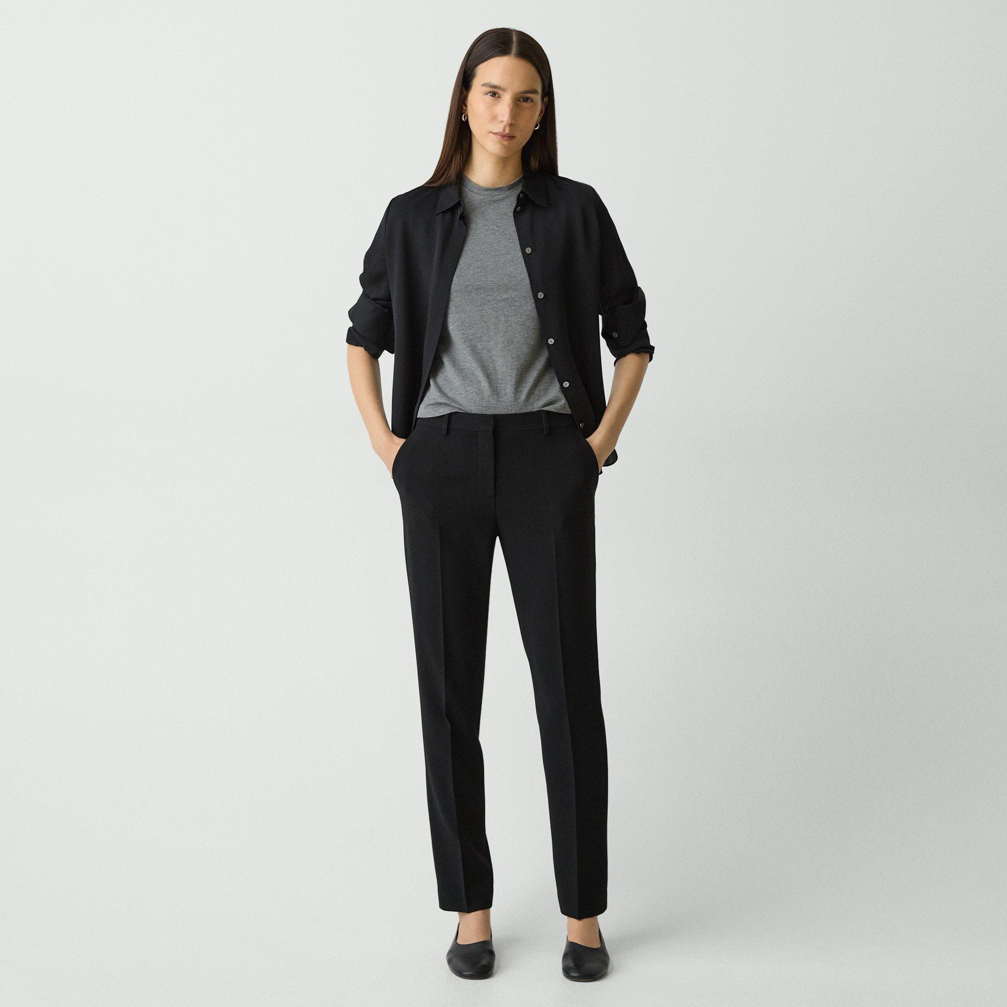 Pantalon long Treeca en crêpe admiral