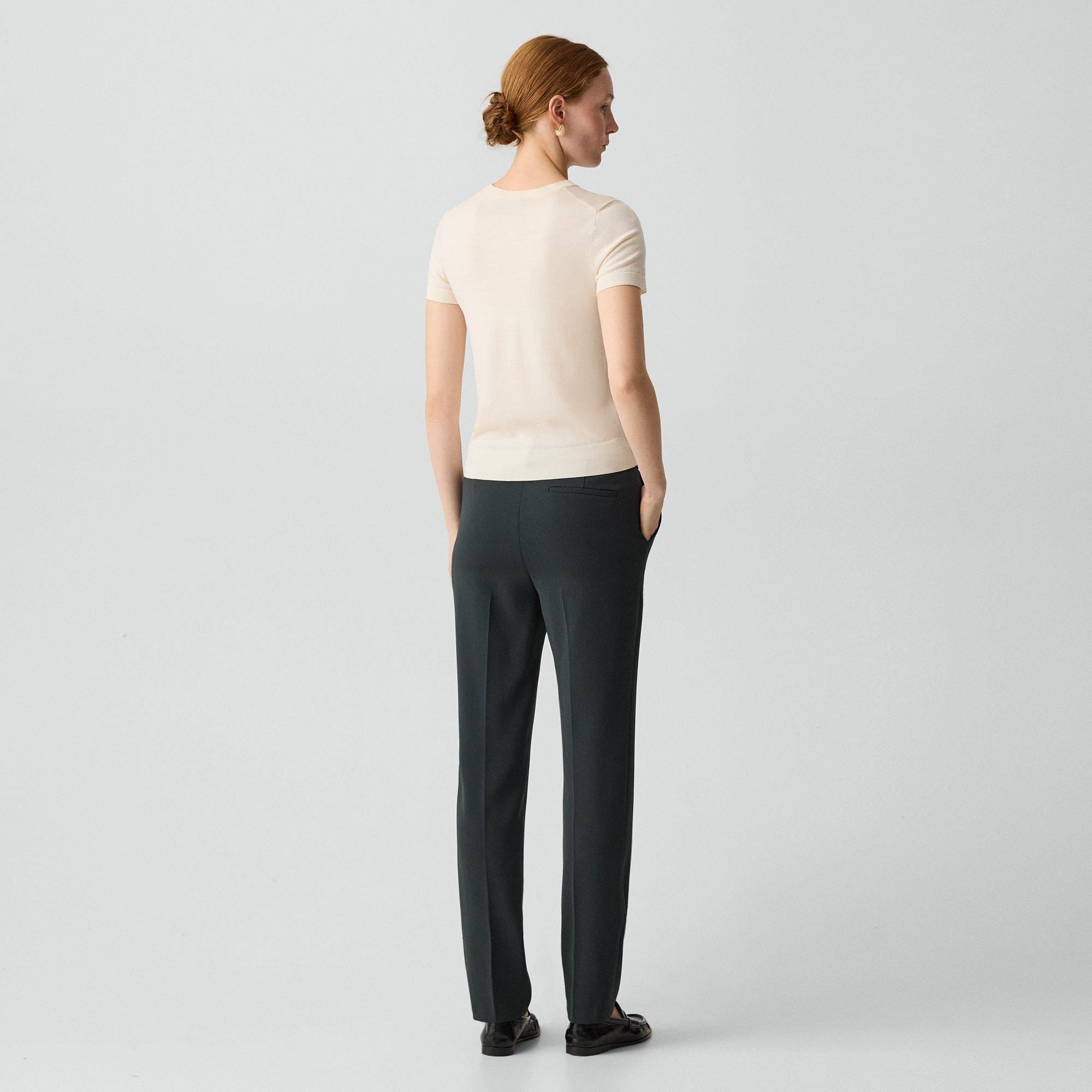 Treeca Full Length Pant in Admiral Crepe