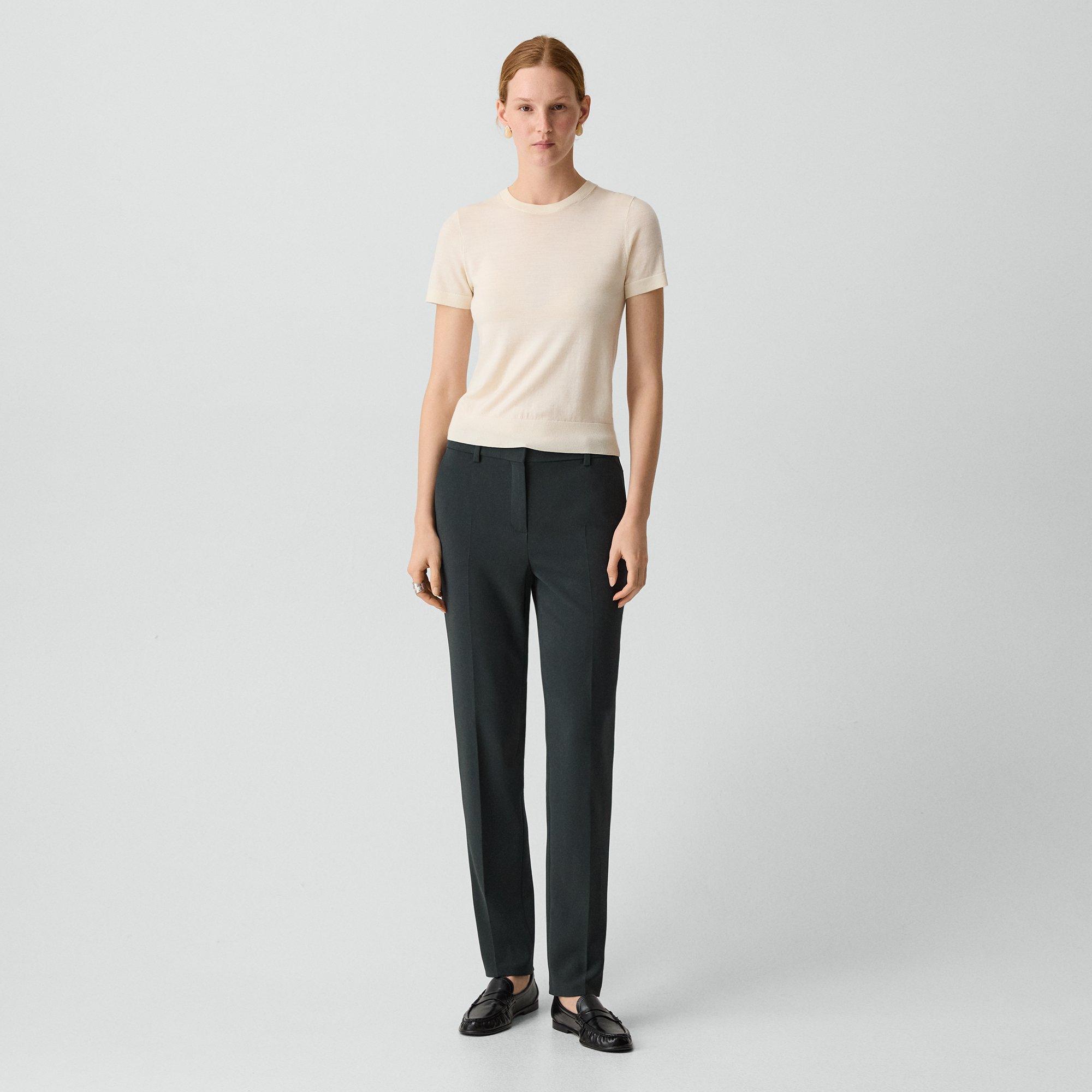 Treeca Full Length Pant in Admiral Crepe