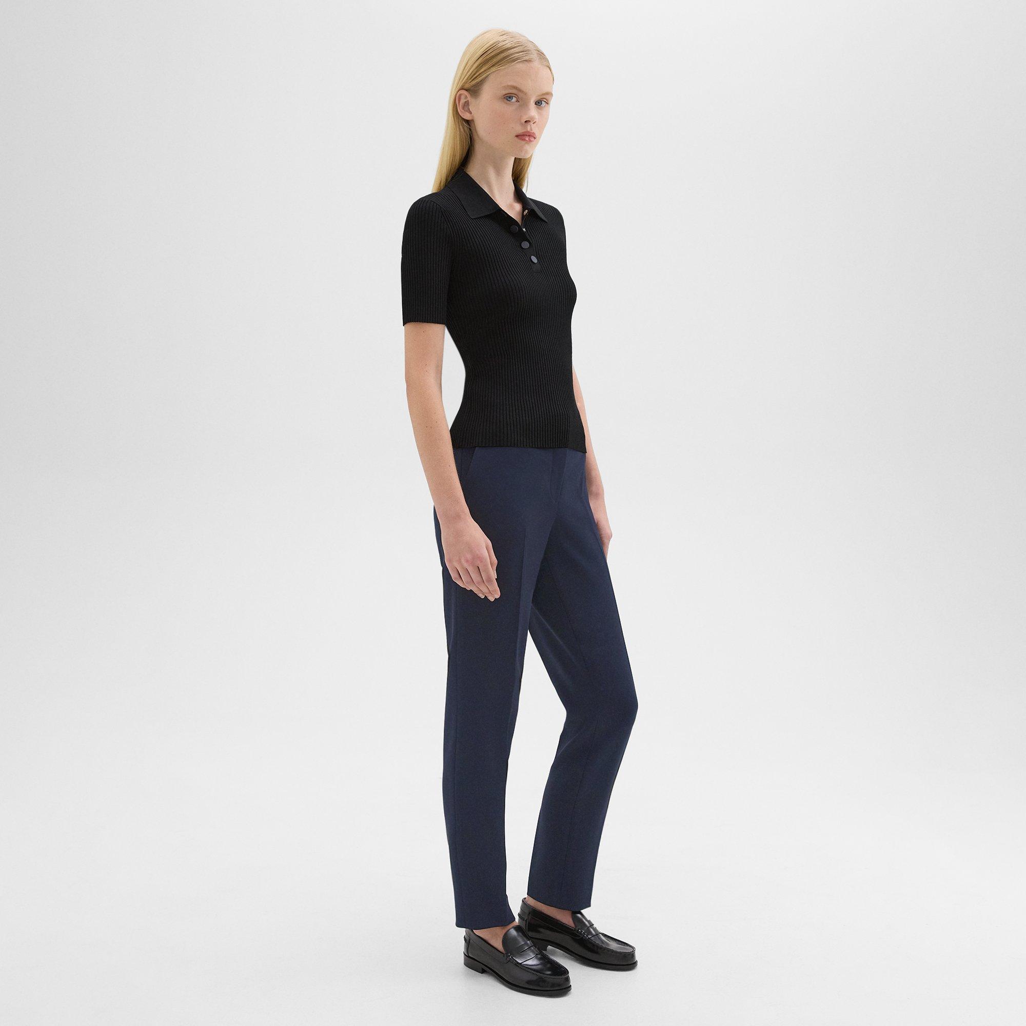 Treeca Full Length Pant in Admiral Crepe