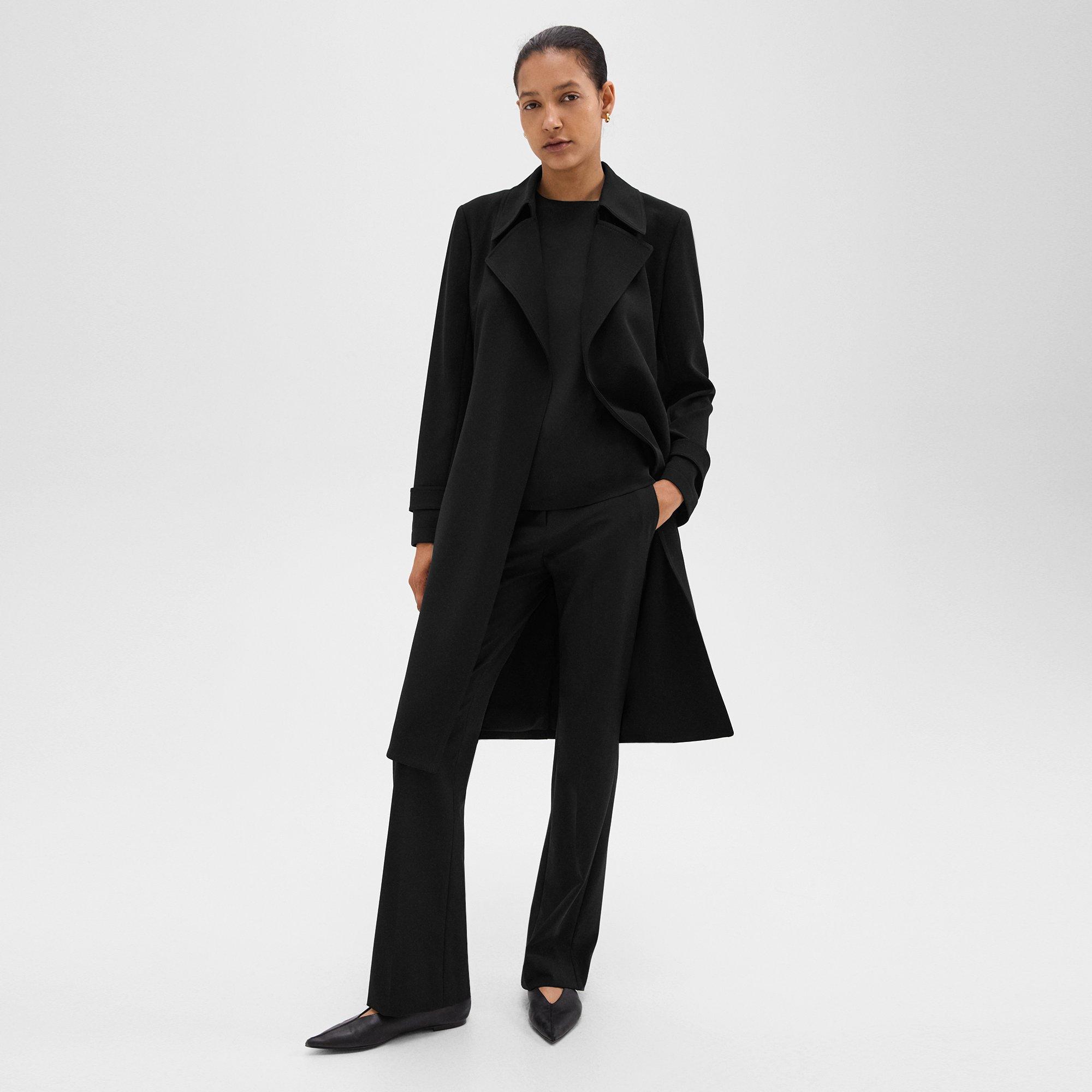 Oaklane Trench Coat in Admiral Crepe