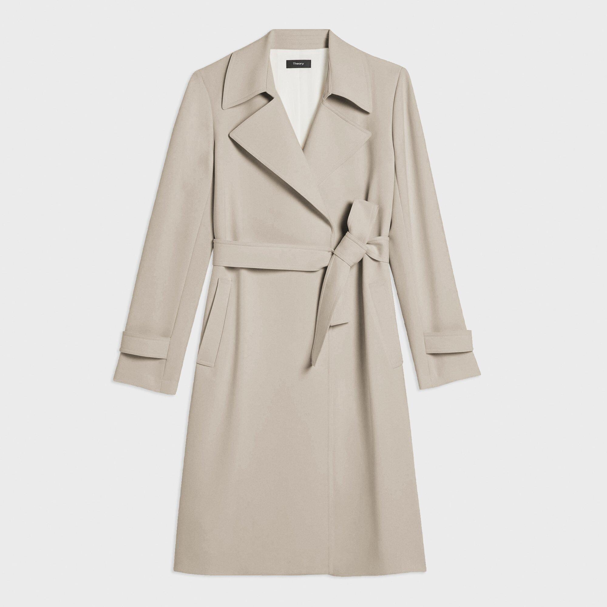 Oaklane Trench Coat in Admiral Crepe