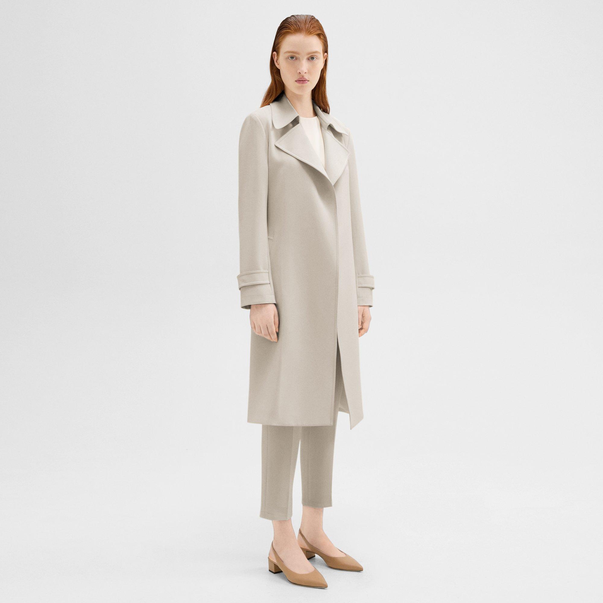 Oaklane Trench Coat in Admiral Crepe